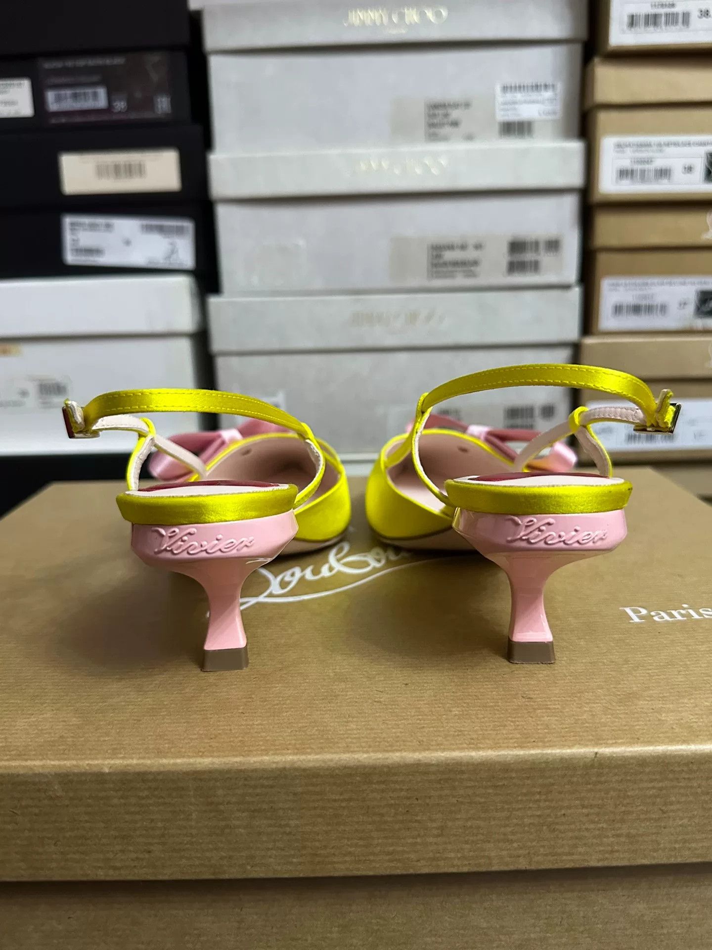 Roger Vivier Roger Vivier Yellow Bow Sandals Size US 6.5 / IT 36.5 - 4 Thumbnail