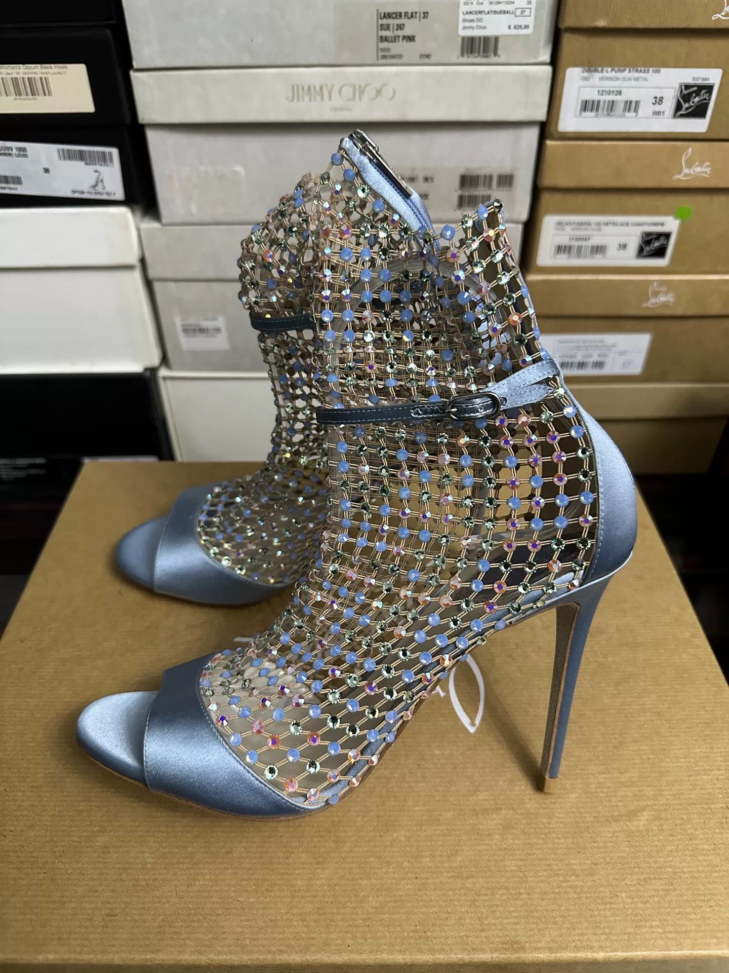 Rene Caovilla Rene Caovilla Crystal Embellished Heels Size US 8 / IT 38 - 2 Thumbnail