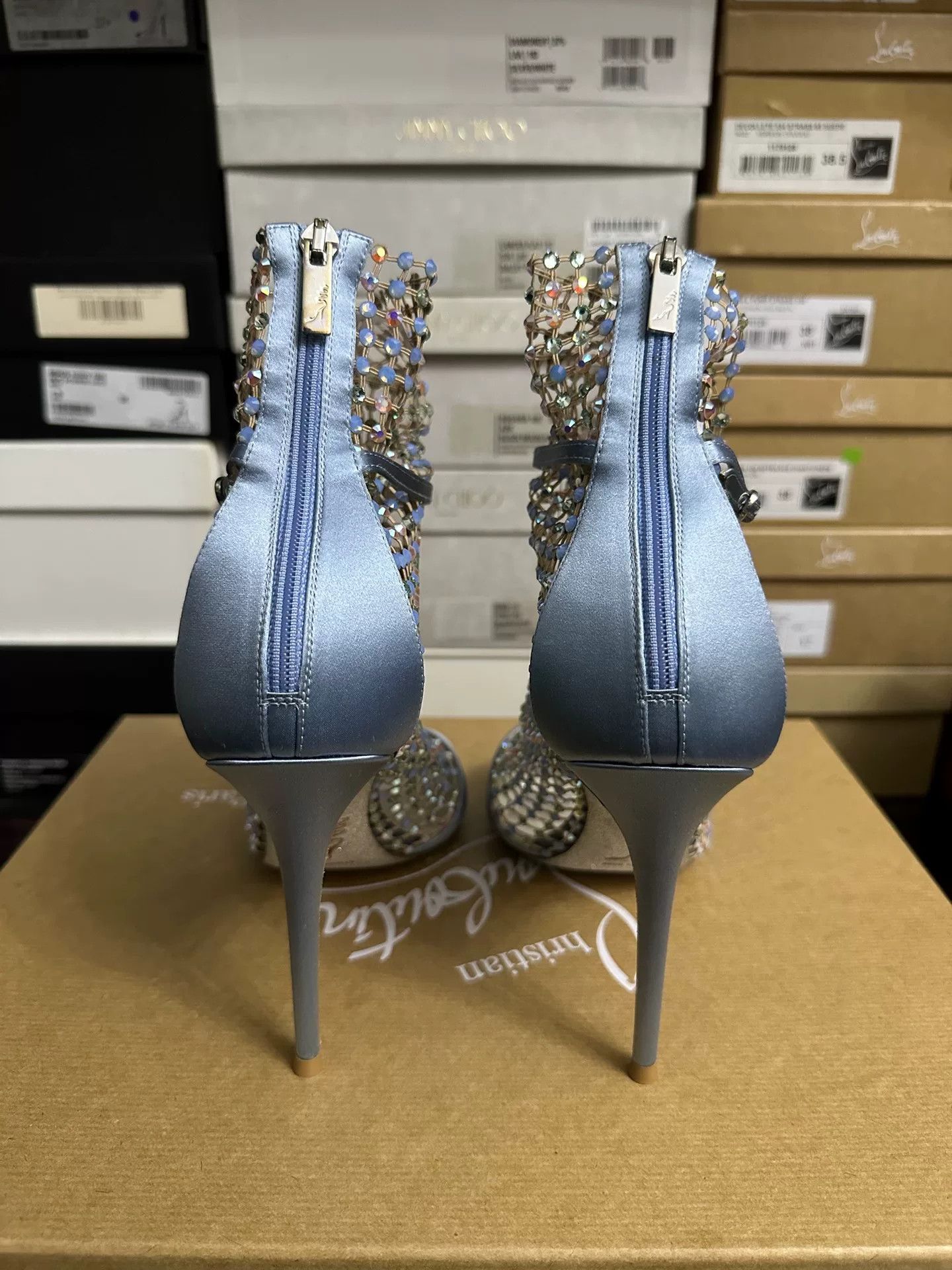 Rene Caovilla Rene Caovilla Crystal Embellished Heels Size US 8 / IT 38 - 3 Thumbnail