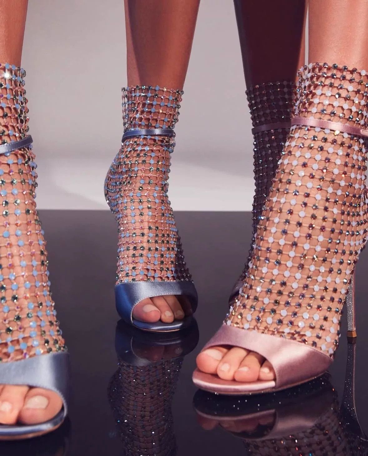 Rene Caovilla Rene Caovilla Crystal Embellished Heels Size US 8 / IT 38 - 8 Thumbnail
