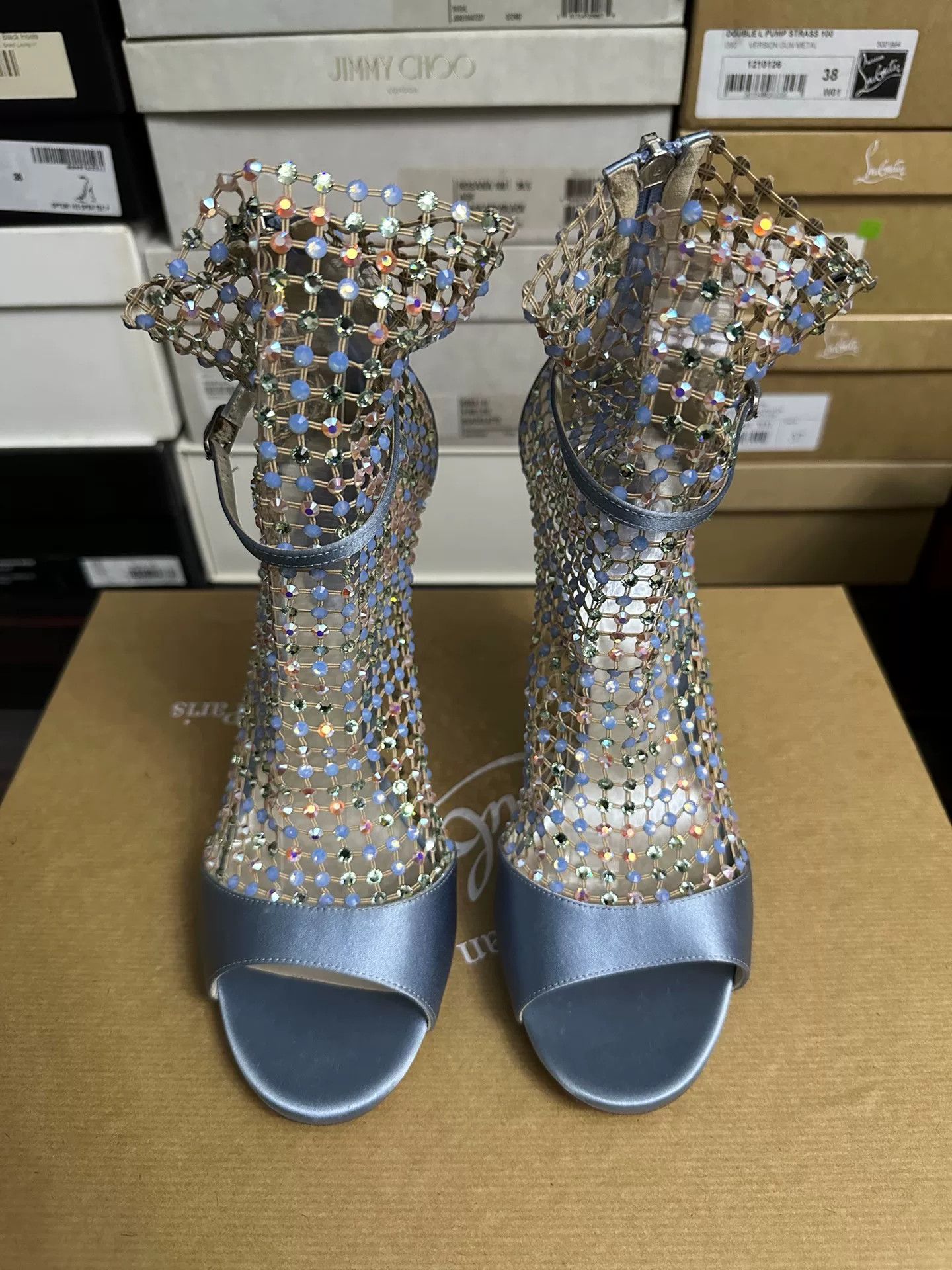 Rene Caovilla Rene Caovilla Crystal Embellished Heels Size US 8 / IT 38 - 4 Thumbnail
