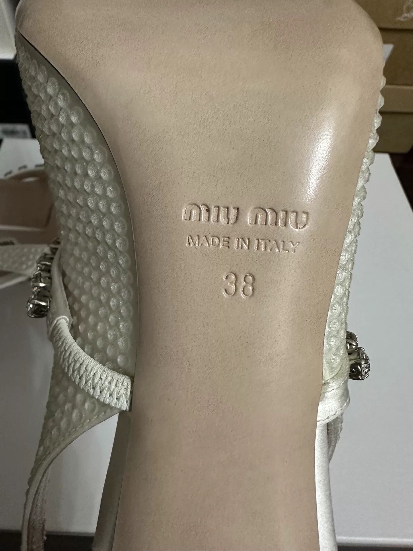 Miu Miu MiuMiu 2022 Pointed Toe Crystal Heels Size US 7 / IT 37 - 7 Thumbnail