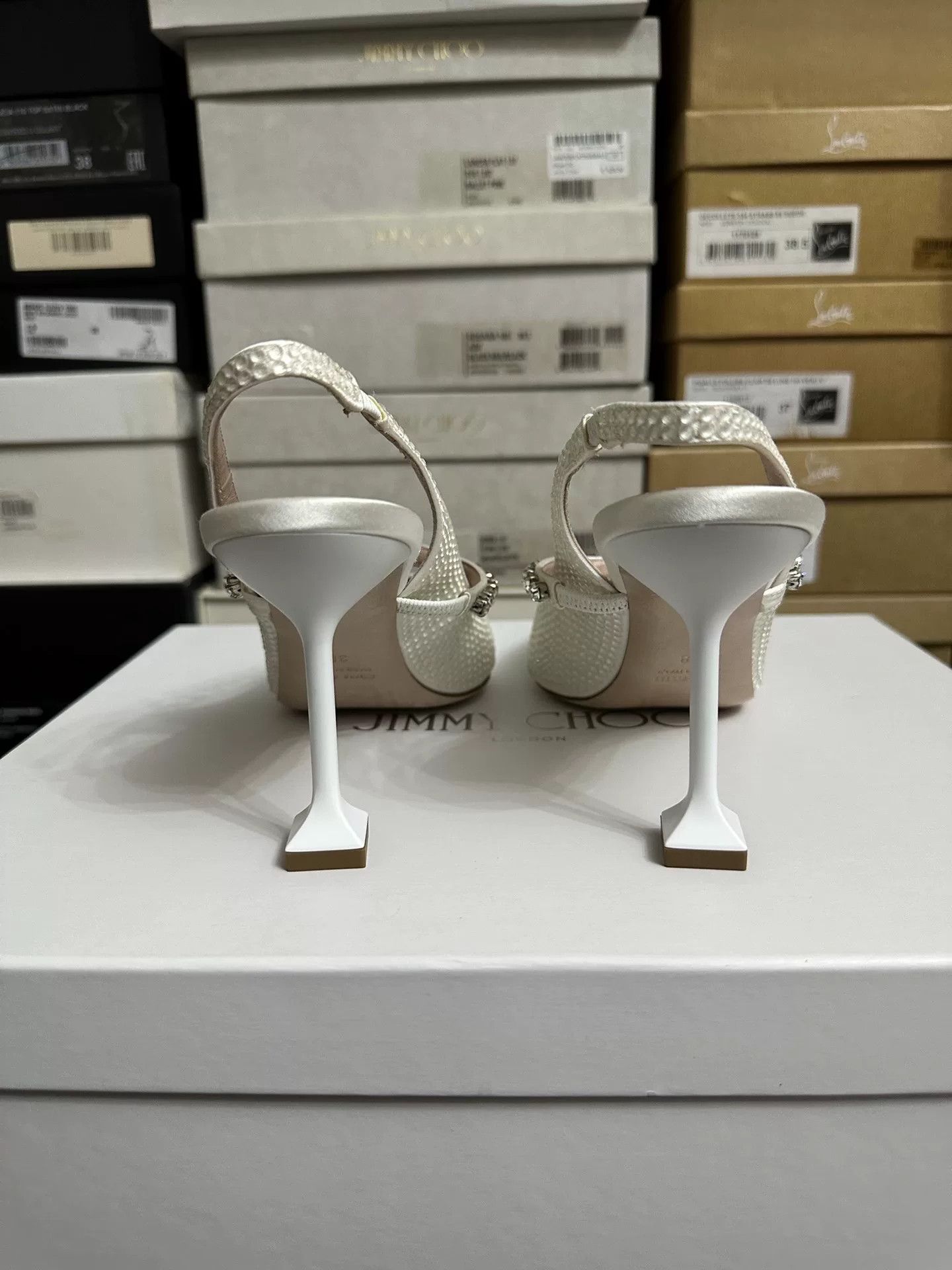 Miu Miu MiuMiu 2022 Pointed Toe Crystal Heels Size US 7 / IT 37 - 5 Thumbnail