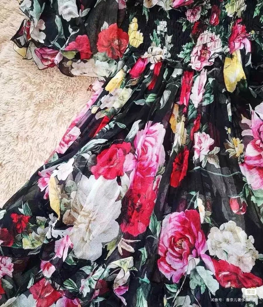 Dolce & Gabbana DG Floral Print Dress Size 38 Size S / US 4 / IT 40 - 2 Thumbnail