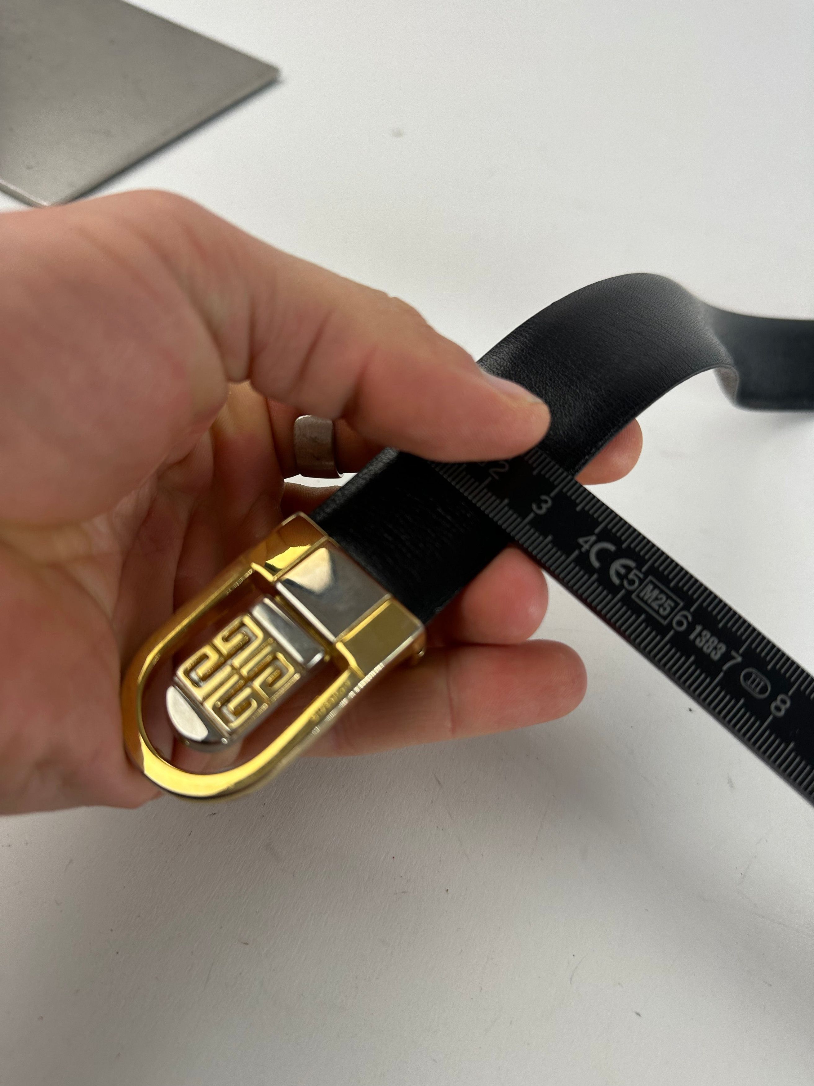 Other Vintage Givenchy Leather Belt Black Brown Size ONE SIZE - 9 Thumbnail