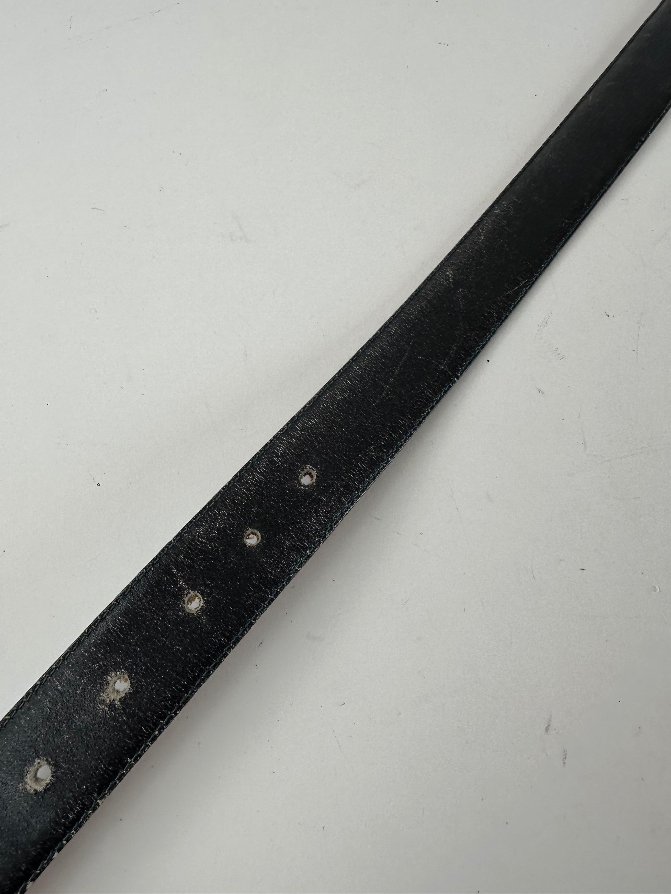 Gucci Vintage Leather Belt Purple Size ONE SIZE - 5 Thumbnail
