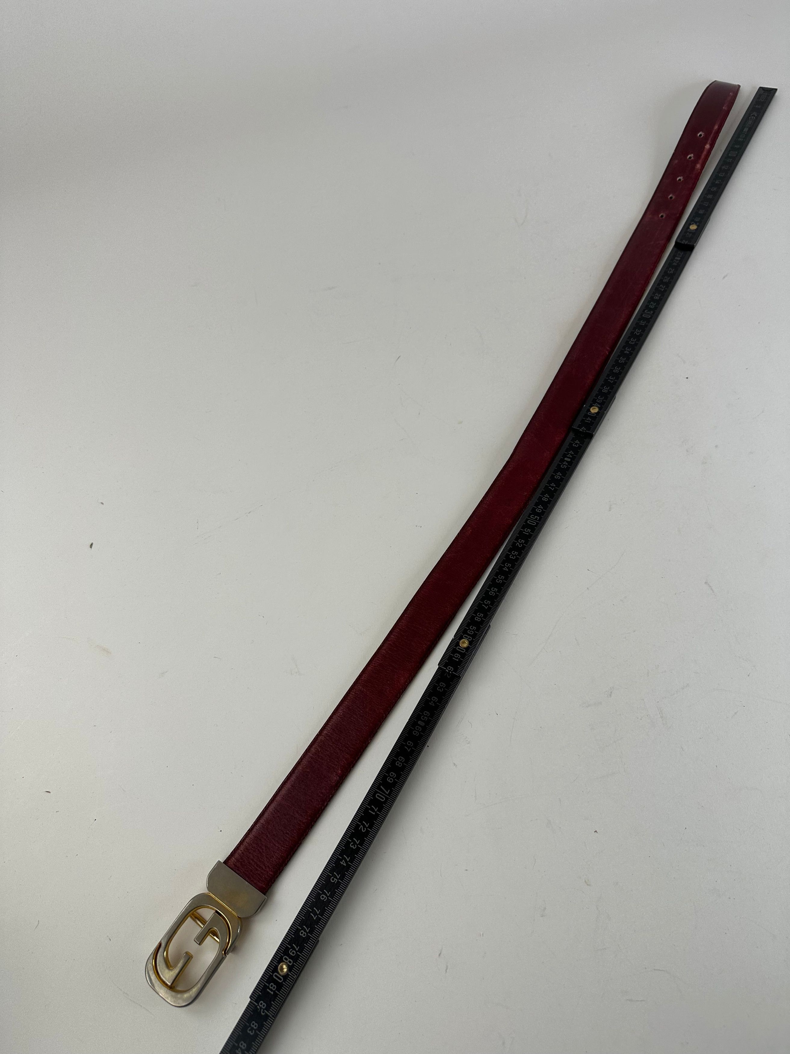 Gucci Vintage Leather Belt Purple Size ONE SIZE - 8 Thumbnail