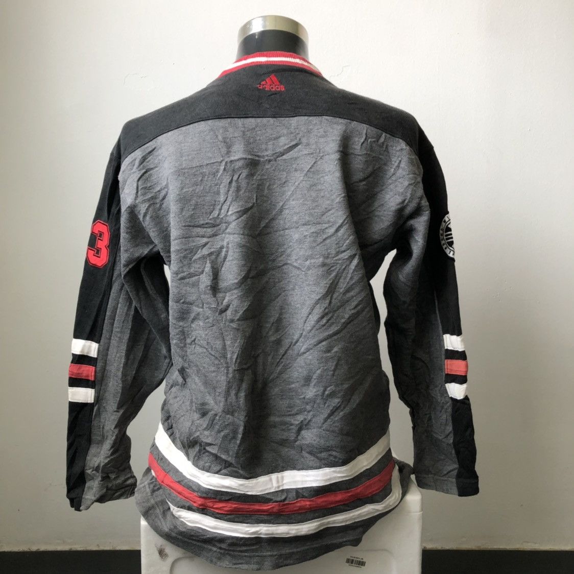 Adidas Vintage Adidas 3 Stripes Long Sleeve Tee Size US L / EU 52-54 / 3 - 2 Thumbnail