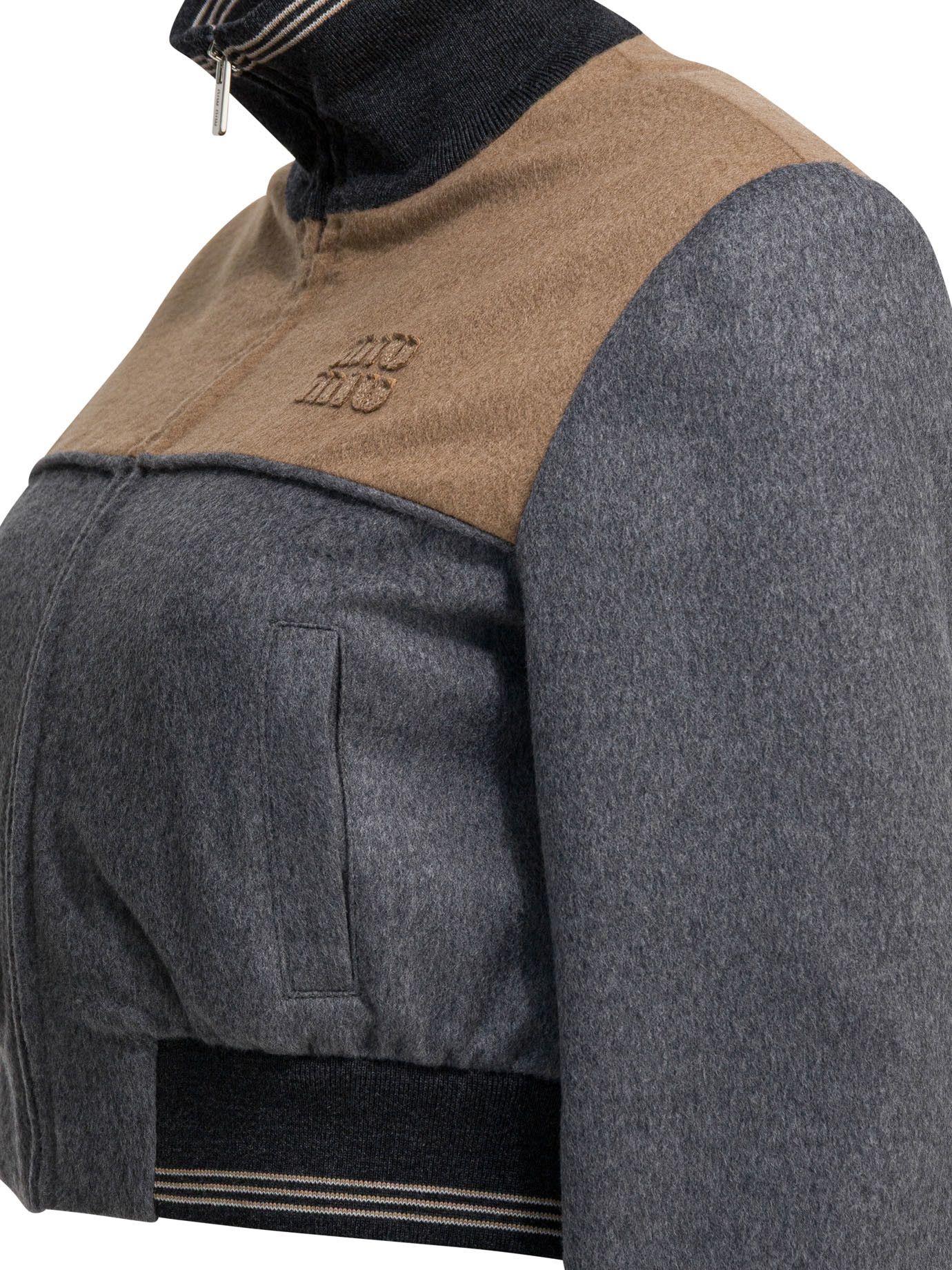 Miu Miu Miu Miu Wool And Cashmere Bomber Jacket tag size 42 Women - USA Duties Paid Size M / US 6-8 / IT 42-44 - 4 Thumbnail