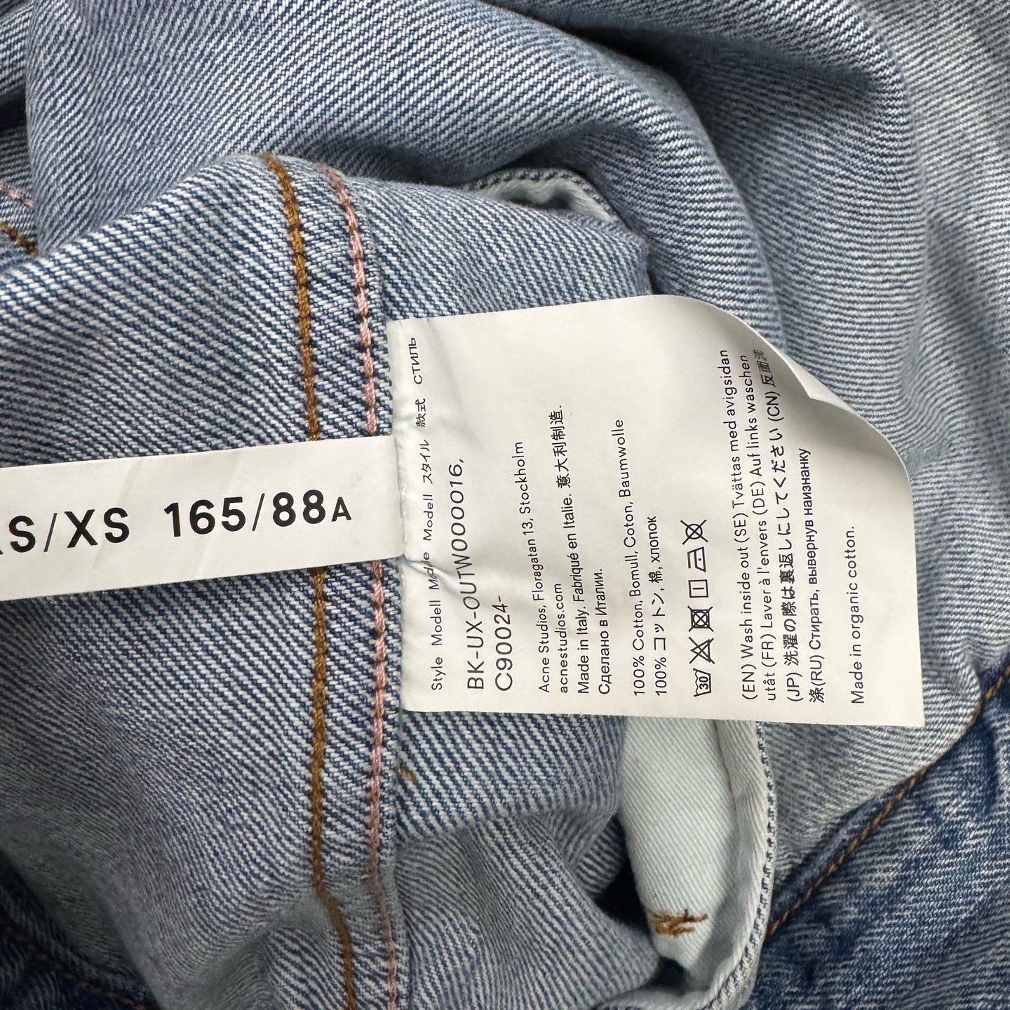 Acne Studios Acne Studios Denim Blue Light Jacket XS Men Size US XS / EU 42 / 0 - 4 Thumbnail