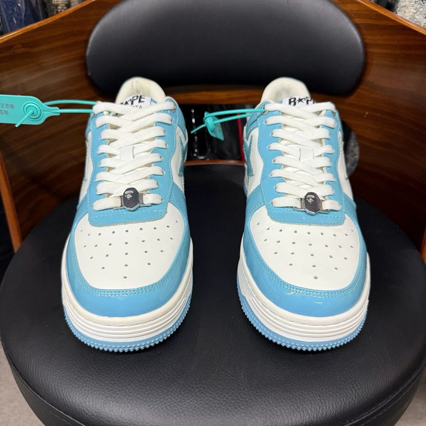 Bape Bape Patent Blue Lowtop Sneakers 44 Men Size US 10.5 / EU 43-44 - 2 Thumbnail