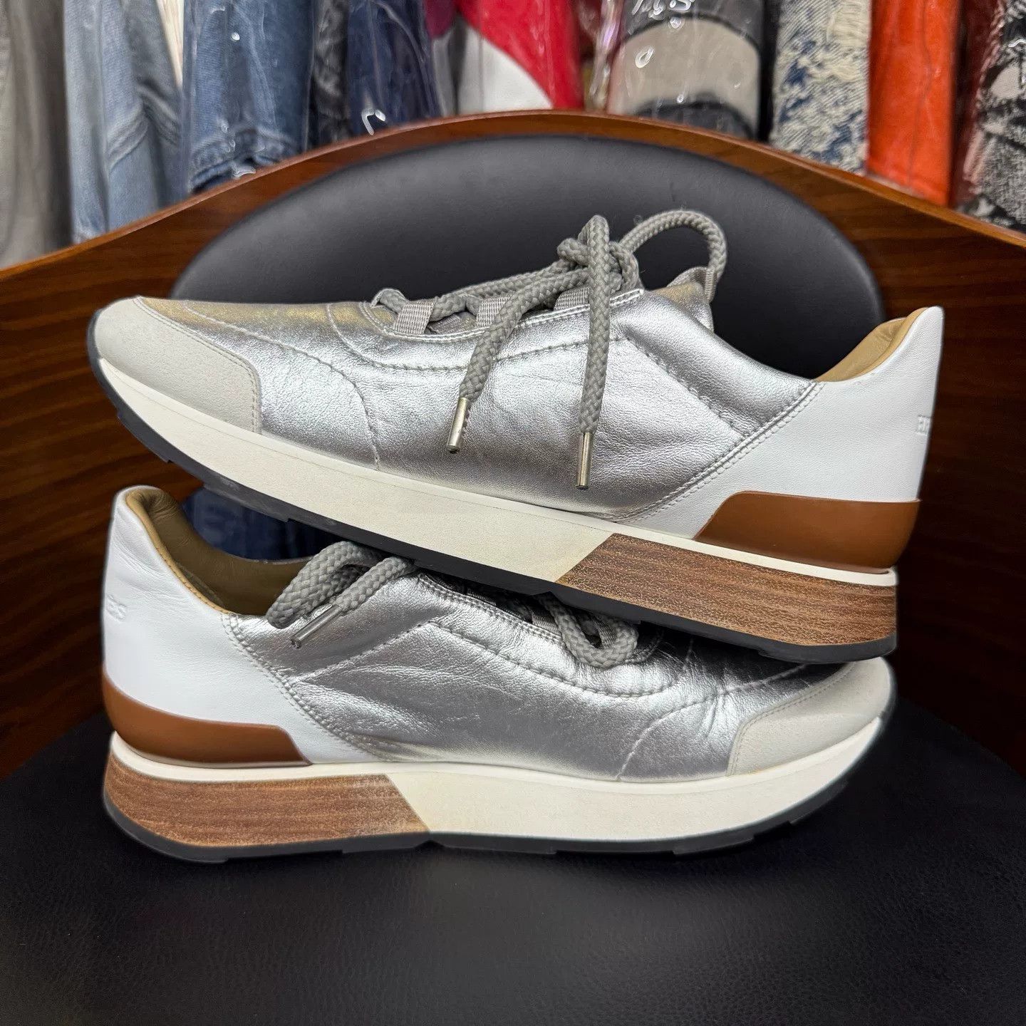 Hermes Hermes Multi Lowtop Sneakers 37 Women Size US 6.5 / IT 36.5 - 7 Thumbnail