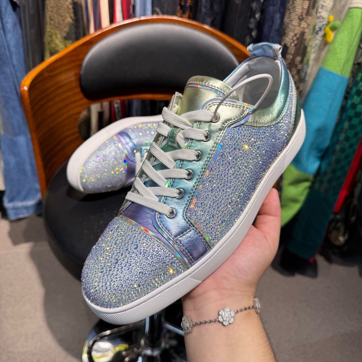 Christian Louboutin Christian Louboutin Multi Lowtop Sneakers 45 Women Size US 12 / EU 45 - 7 Thumbnail