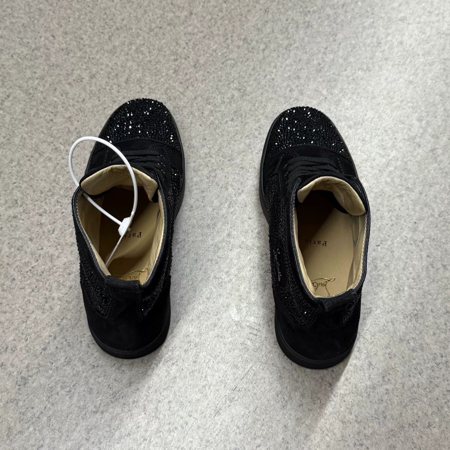 Christian Louboutin Christian Louboutin Black Hitop Sneakers 38 Women Size US 7.5 / IT 37.5 - 8 Thumbnail