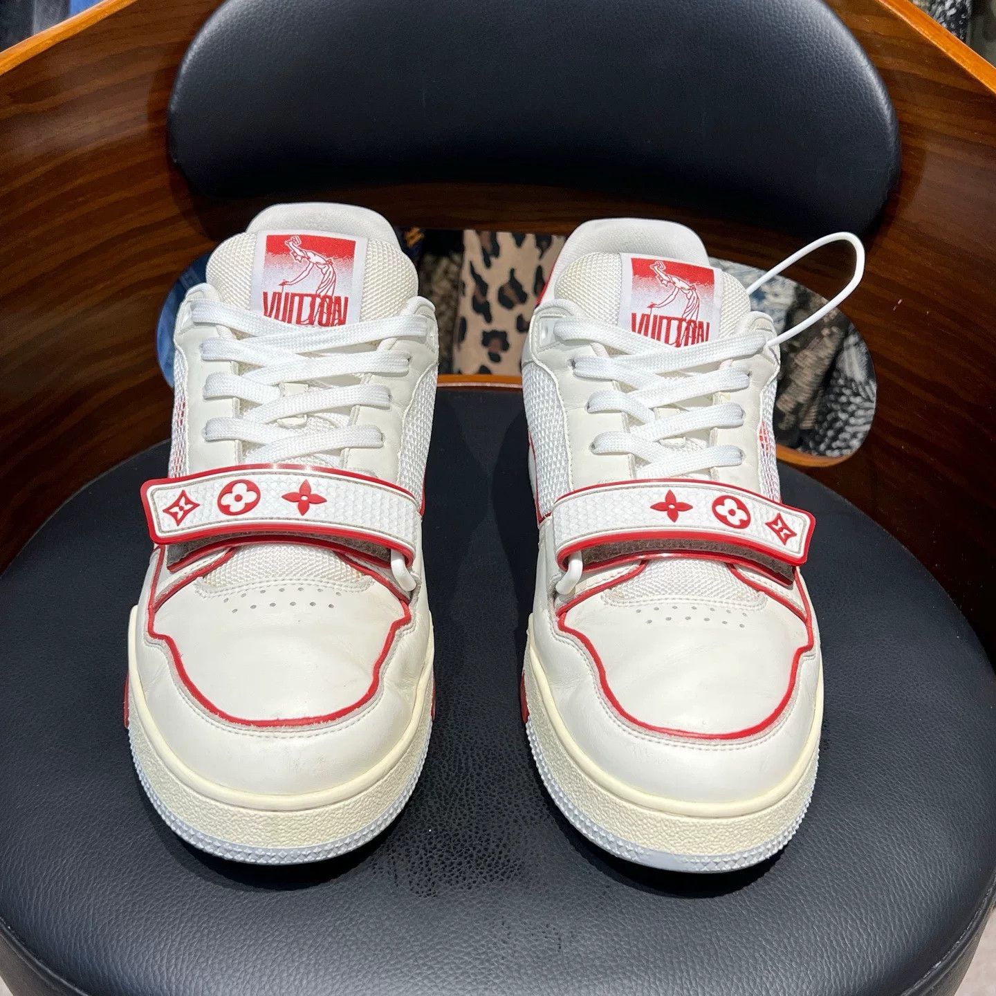 Louis Vuitton Louis Vuitton Training Red Lowtop Sneakers 41 Men Size US 8.5 / EU 41-42 - 2 Thumbnail