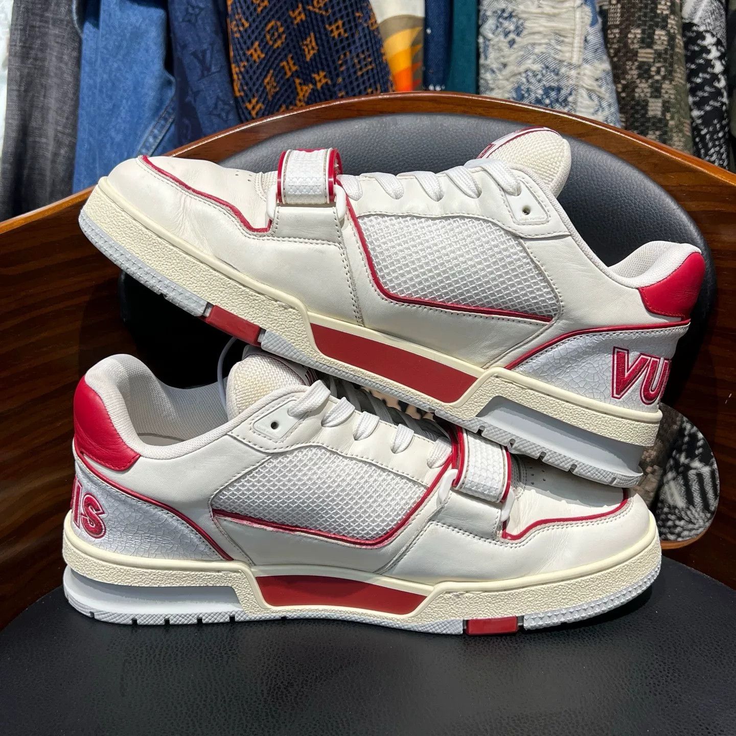 Louis Vuitton Louis Vuitton Training Red Lowtop Sneakers 41 Men Size US 8.5 / EU 41-42 - 7 Thumbnail