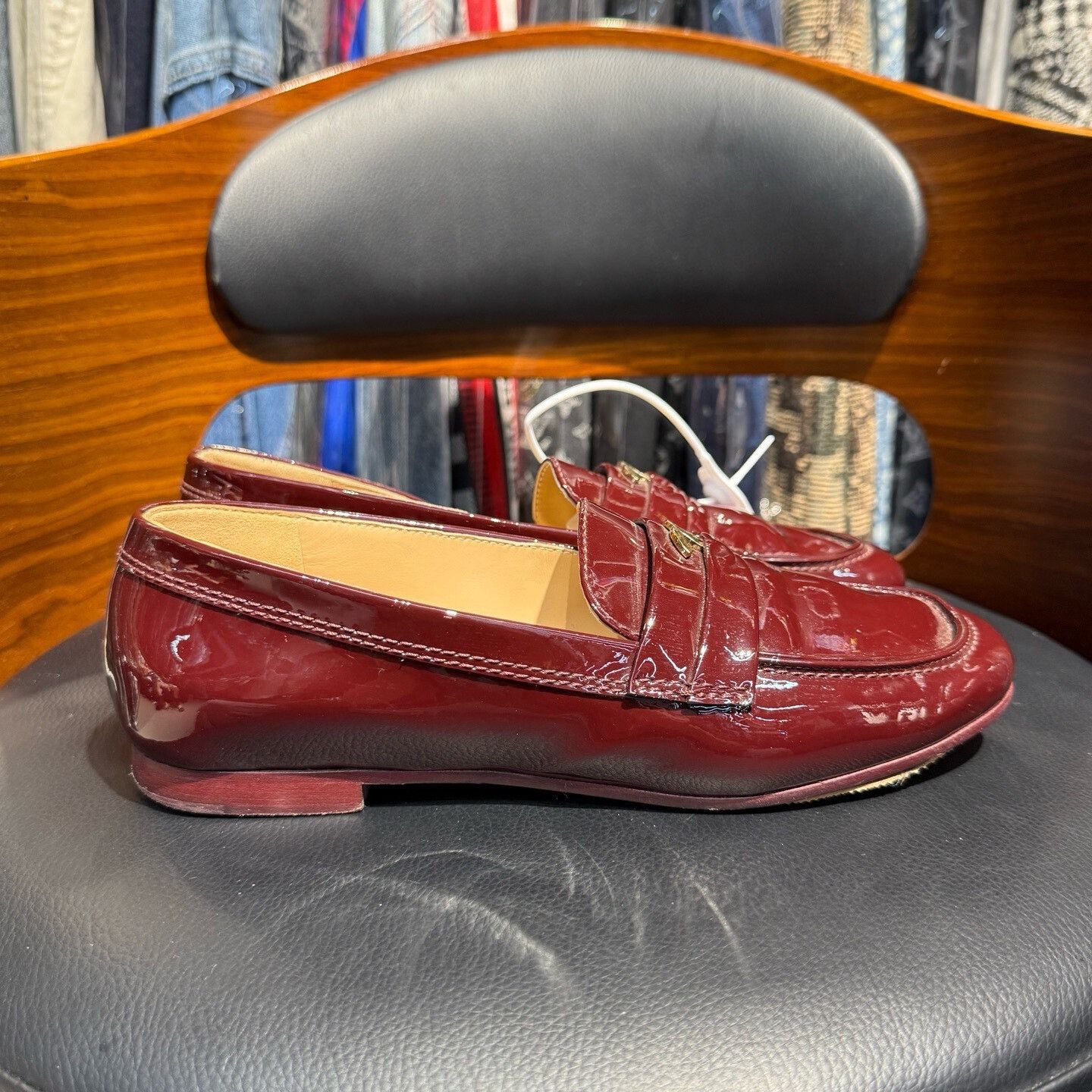 Chanel Chanel Patent Red Lowtop Sneakers 37 Women Size US 6.5 / IT 36.5 - 4 Thumbnail