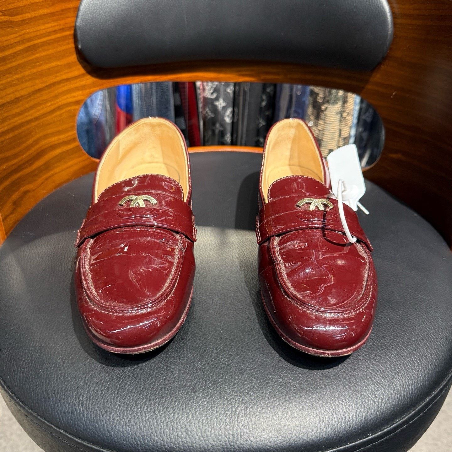 Chanel Chanel Patent Red Lowtop Sneakers 37 Women Size US 6.5 / IT 36.5 - 2 Thumbnail