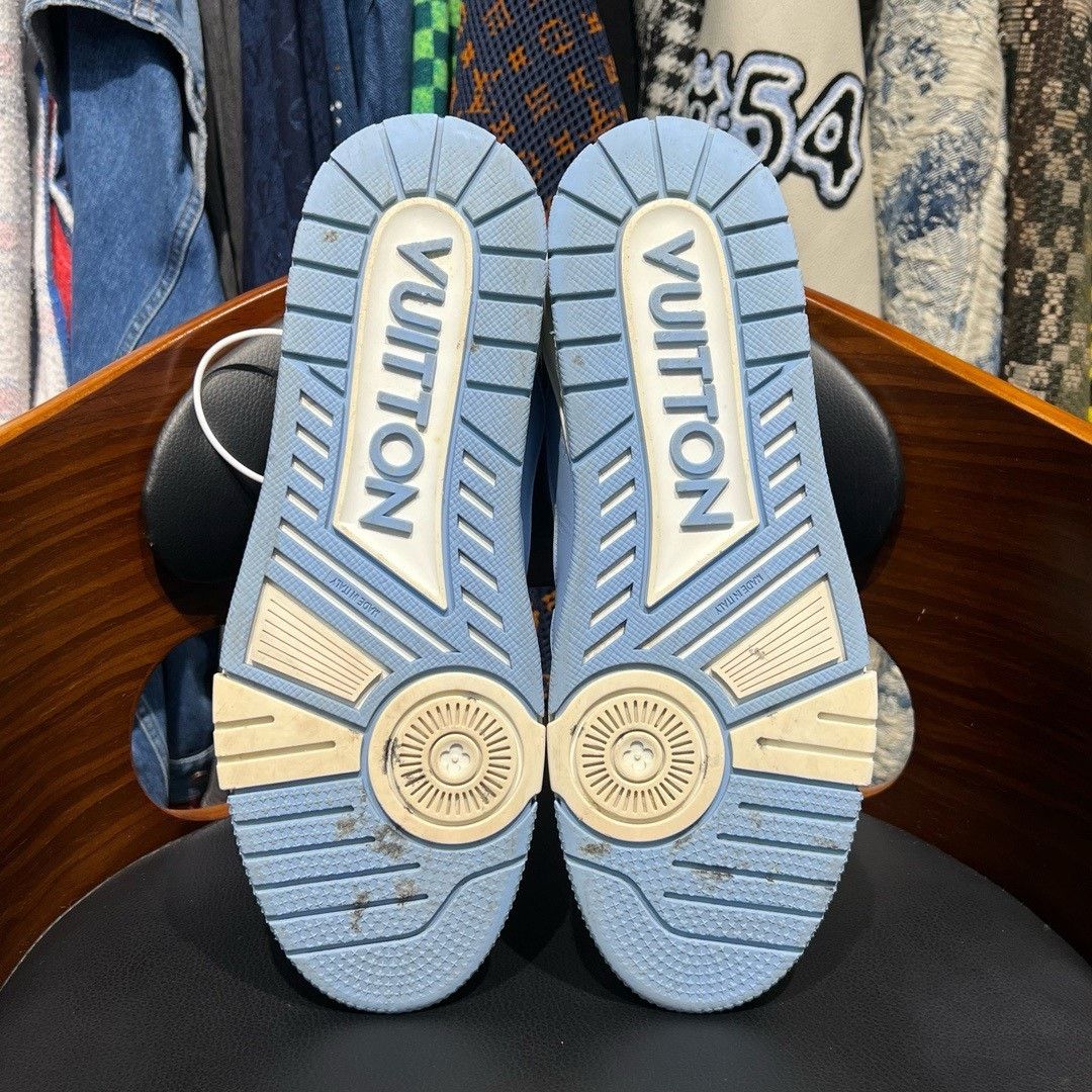Louis Vuitton Louis Vuitton Training Blue Lowtop Sneakers 42.5 Men Size US 9.5 / EU 42-43 - 8 Thumbnail