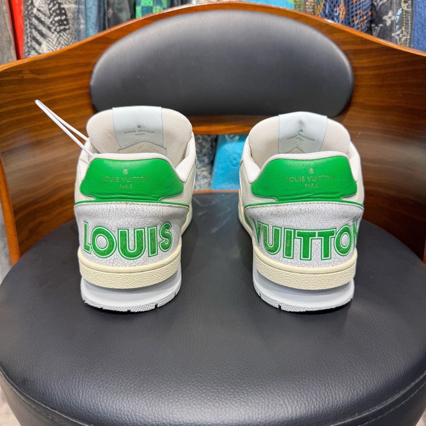 Louis Vuitton Louis Vuitton Training Green Lowtop Sneakers 40.5 Men Size US 8 / EU 41 - 3 Thumbnail