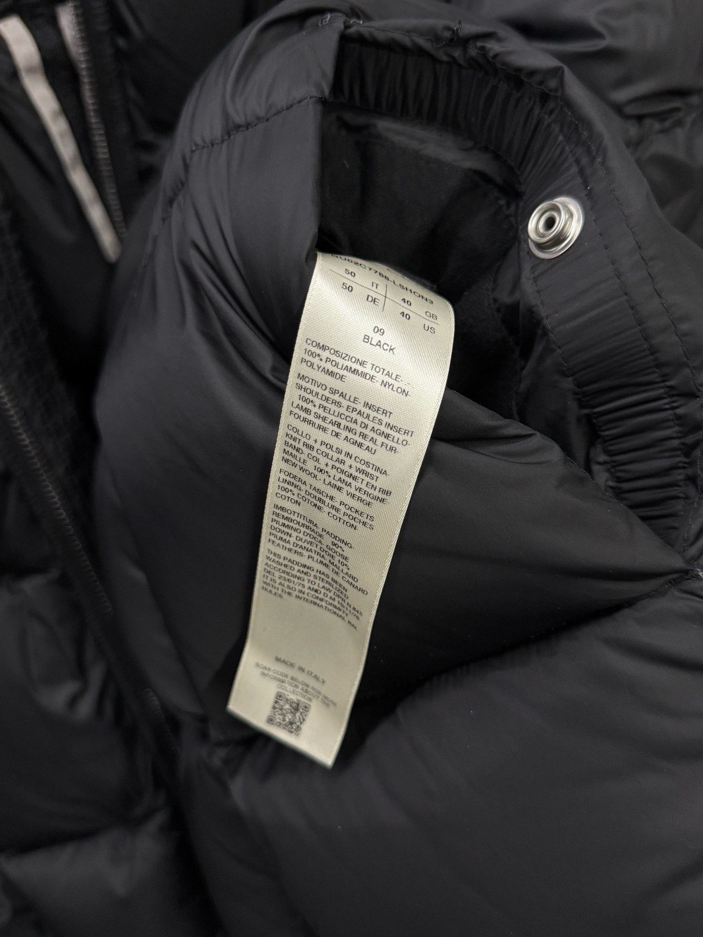 Rick Owens Rick Owens Down Black Heavy Coat 50 Men Size US XL / EU 56 / 4 - 8 Thumbnail
