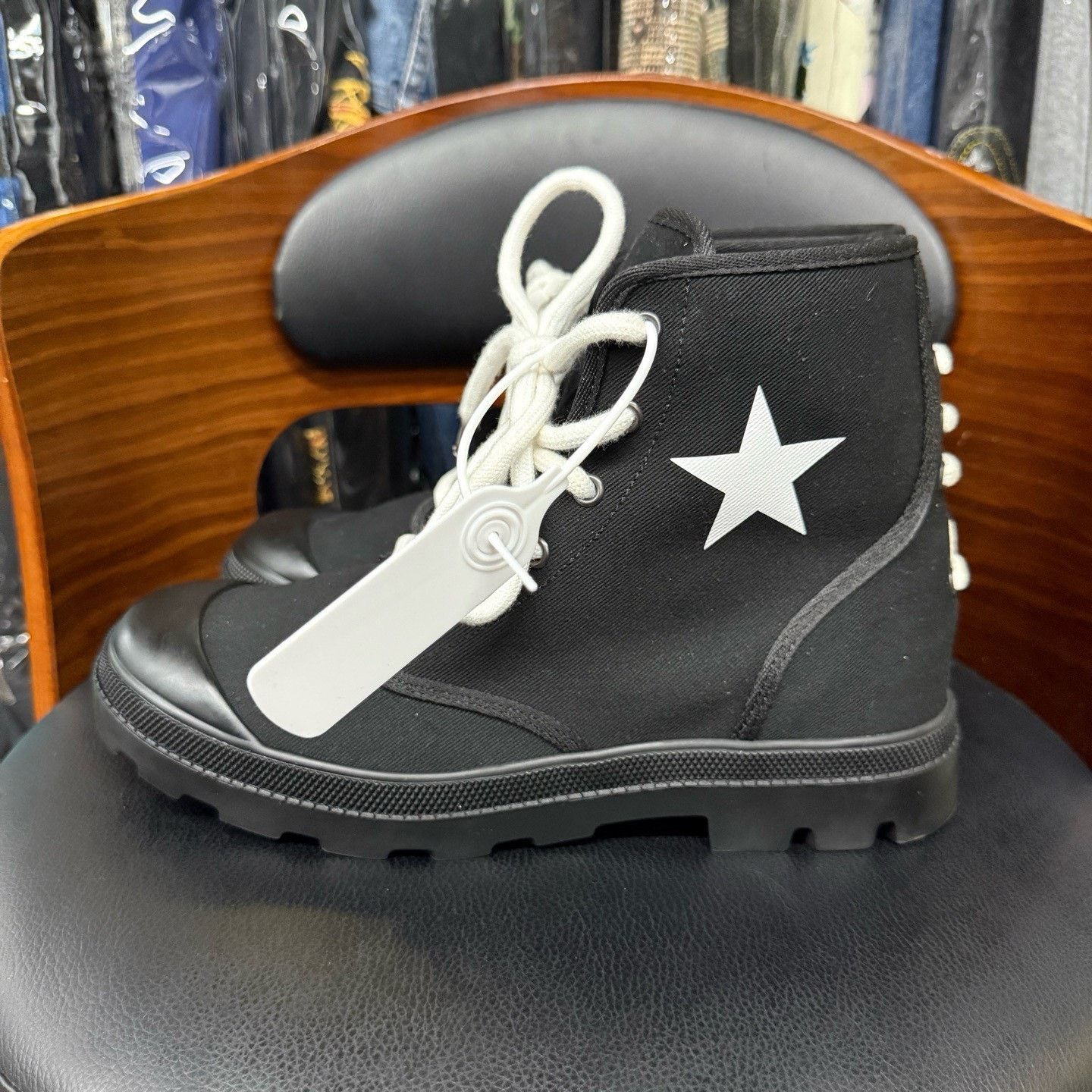 Givenchy Givenchy Canvas Black Hitop Sneakers 40 Men Size US 7.5 / EU 40-41 - 6 Thumbnail