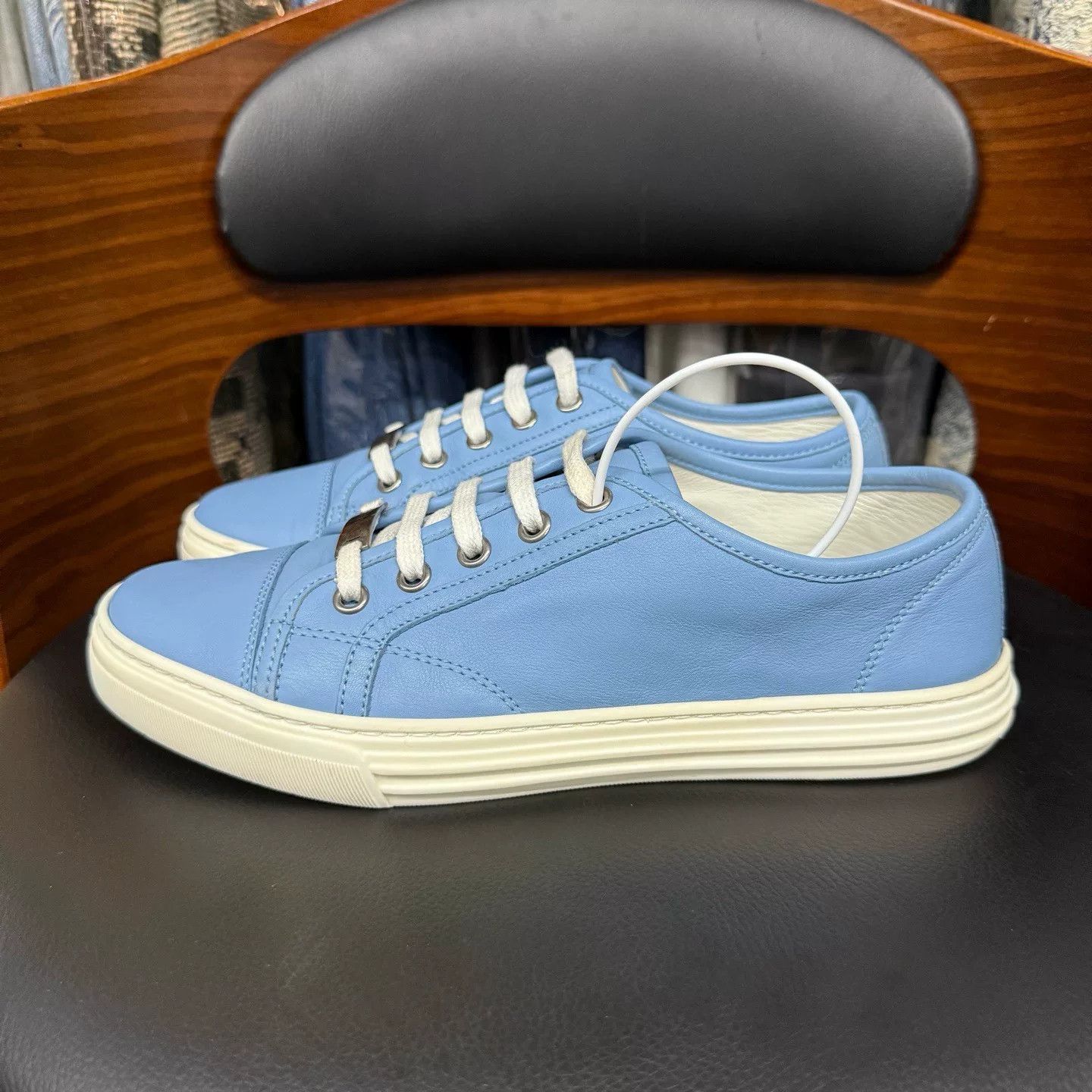 Gucci Gucci Blue Lowtop Sneakers 36 Women Size US 6 / IT 36 - 6 Thumbnail