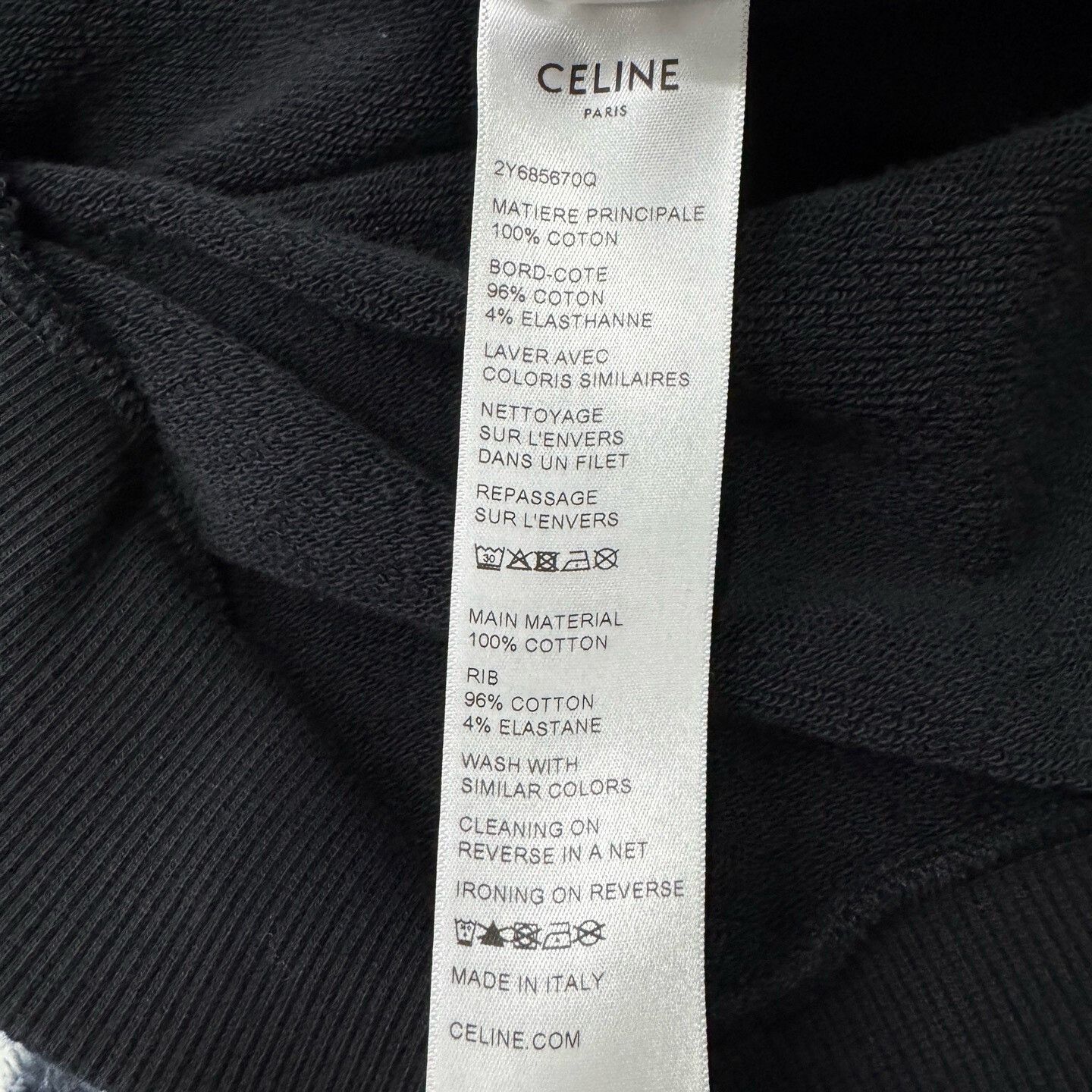 Celine Celine Printed Black Hoodie M Men Size US M / EU 48-50 / 2 - 4 Thumbnail