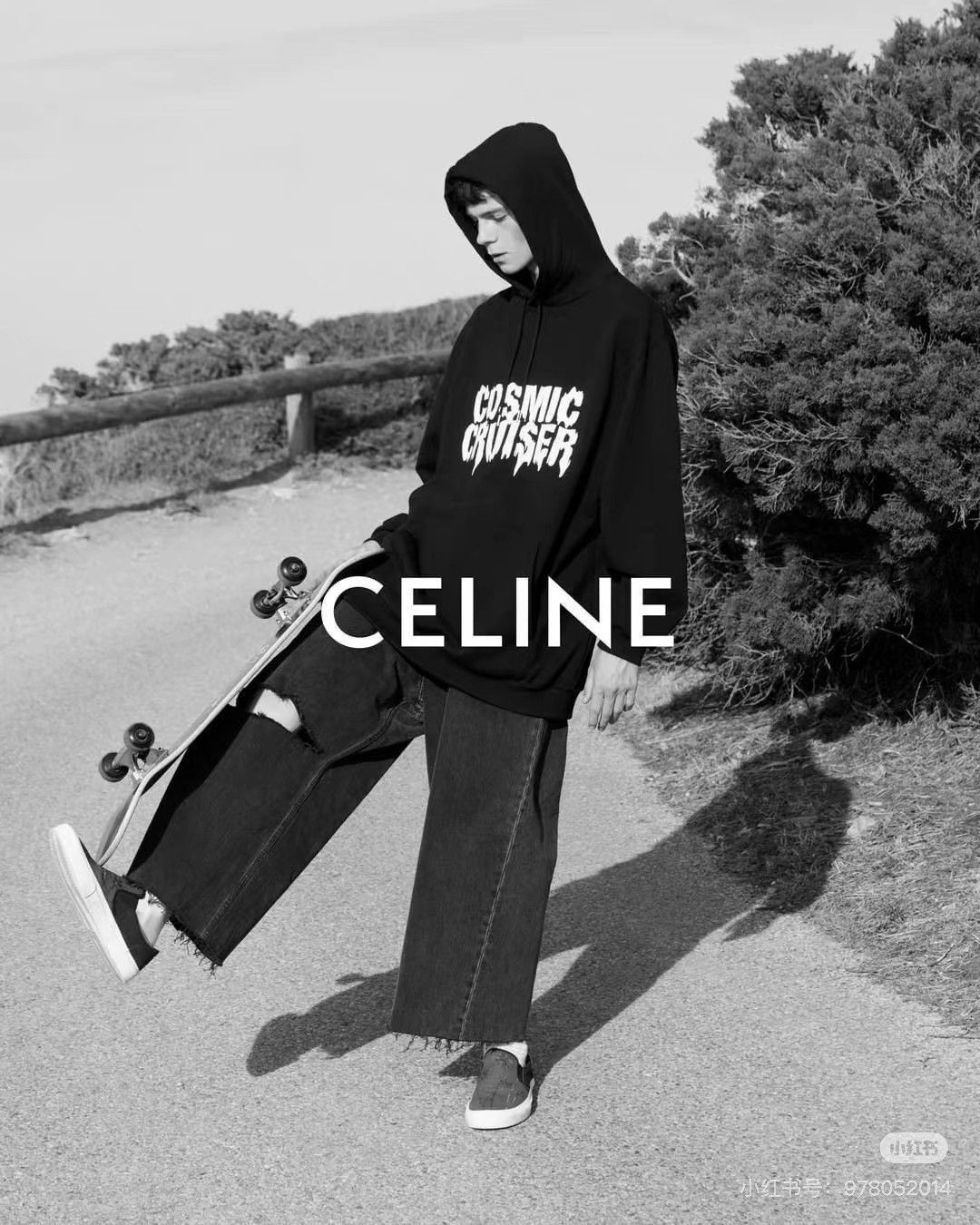 Celine Celine Printed Black Hoodie M Men Size US M / EU 48-50 / 2 - 7 Thumbnail