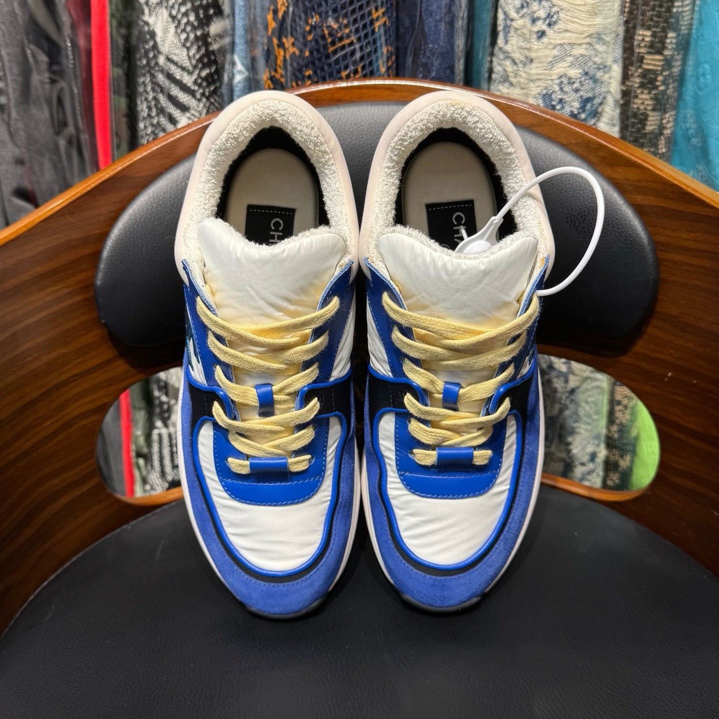 Chanel Chanel Blue Lowtop Sneakers 37 Women Size US 6.5 / IT 36.5 - 5 Thumbnail