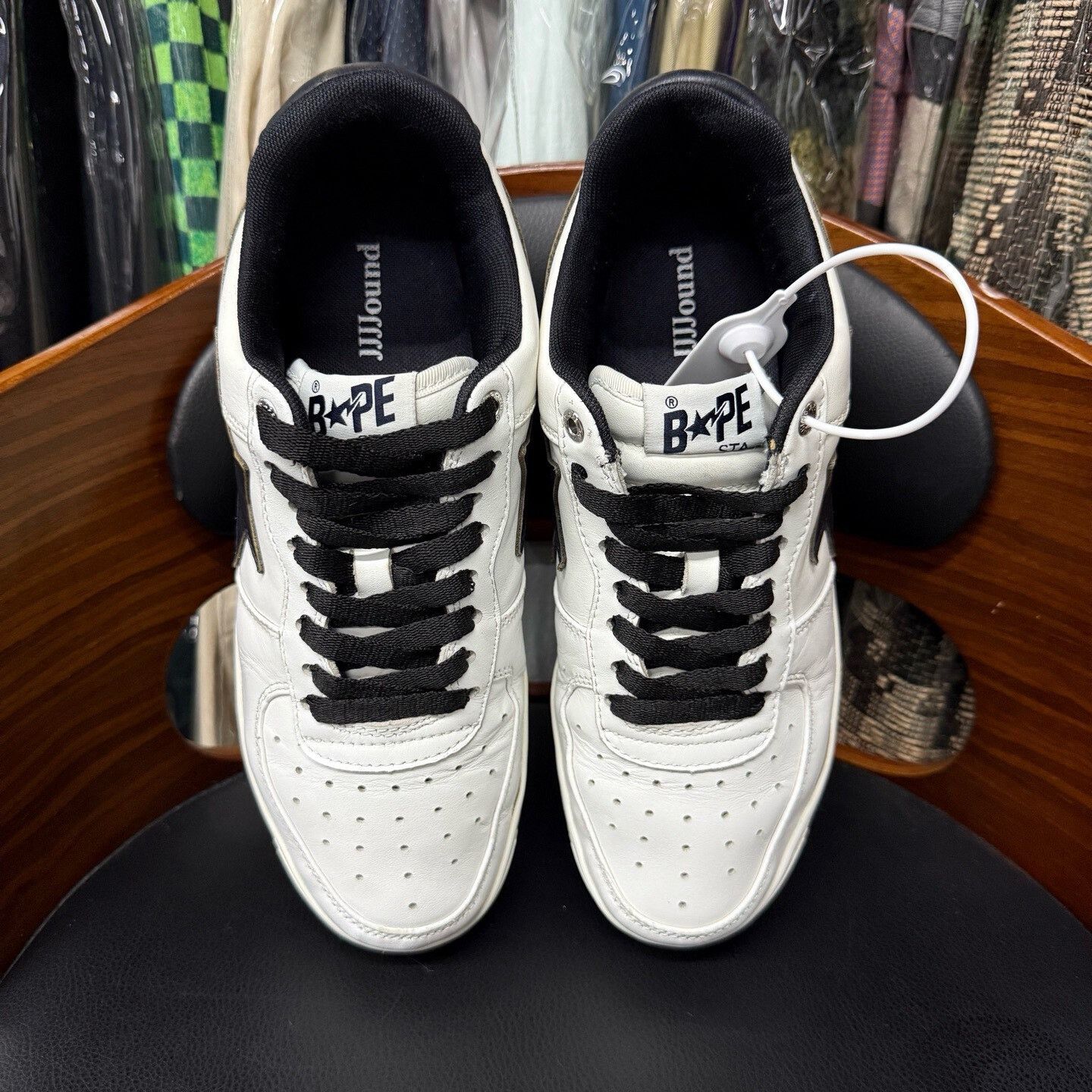 Bape Bape Collab White Lowtop Sneakers 41 Men Size US 8.5 / EU 41-42 - 4 Thumbnail