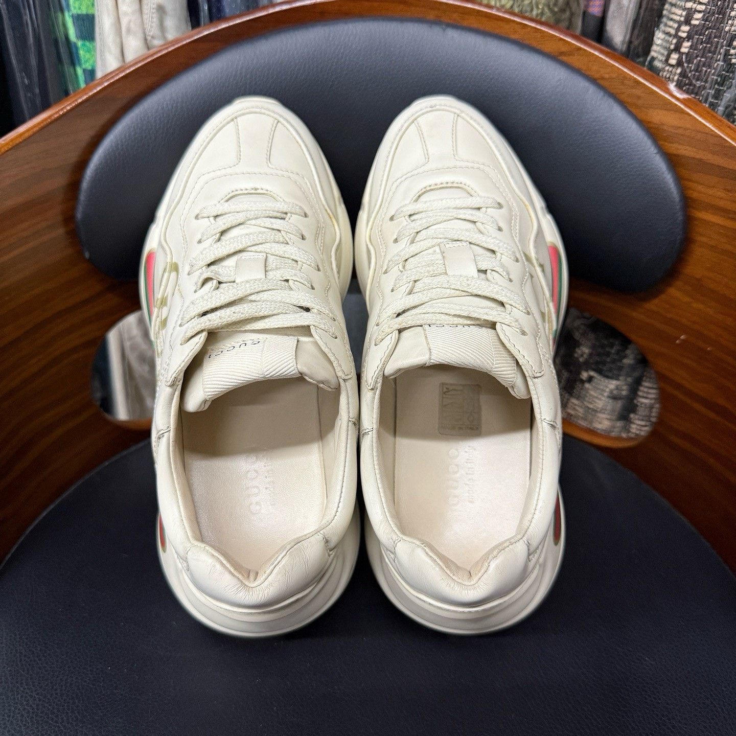 Gucci Gucci White Lowtop Sneakers 35 Women Size US 5 / IT 35 - 8 Thumbnail