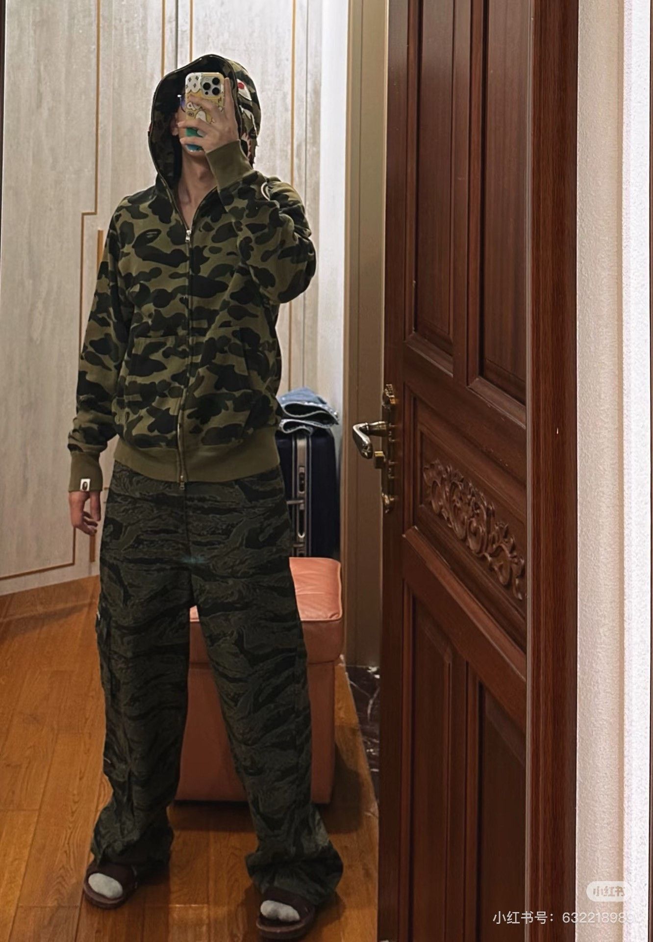 Bape Bape Shark Camo Green Light Jacket XL Men Size US XL / EU 56 / 4 - 9 Thumbnail