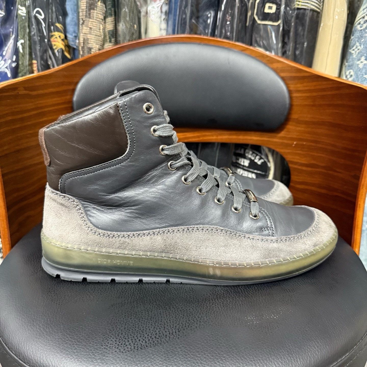 Dior Dior Casual Gray Hitop Sneakers 42 Men Size US 9 / EU 42 - 4 Thumbnail