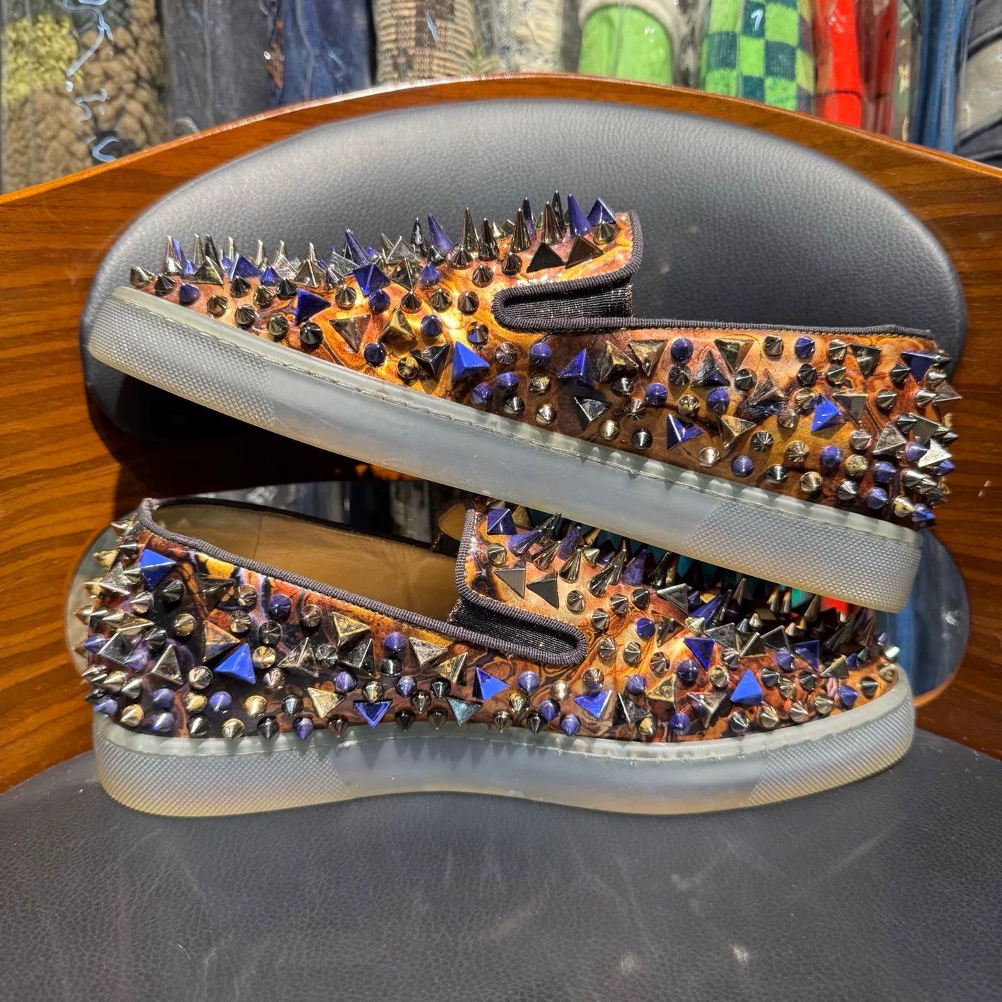 Christian Louboutin Christian Louboutin Red Lowtop Sneakers 40 Men Size US 7.5 / EU 40-41 - 7 Thumbnail
