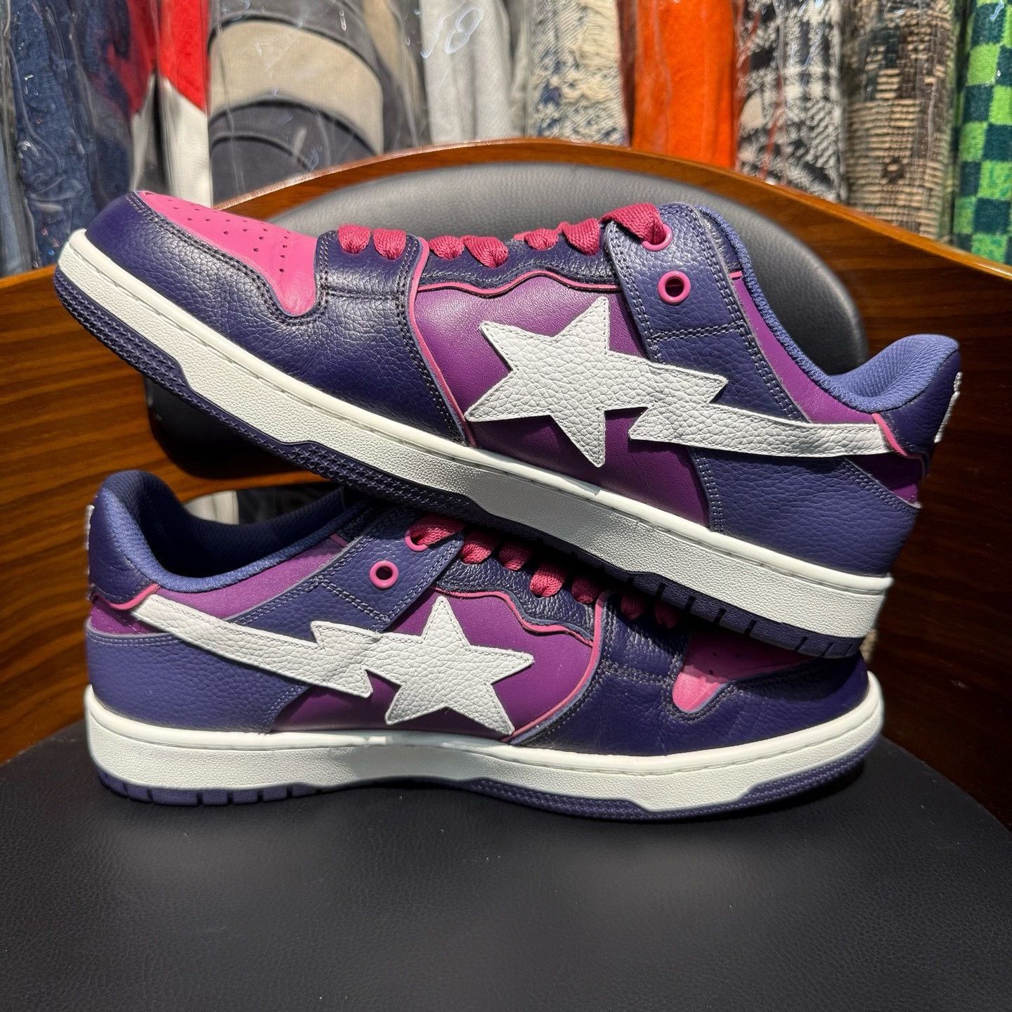 Bape Bape Purple Lowtop Sneakers 44 Men Size US 10.5 / EU 43-44 - 7 Thumbnail
