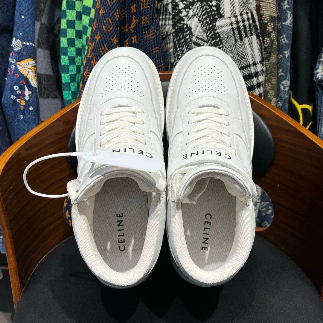 Celine Celine Leather Hitop Sneakers 45 Men Size US 11.5 / EU 44-45 - 5 Thumbnail