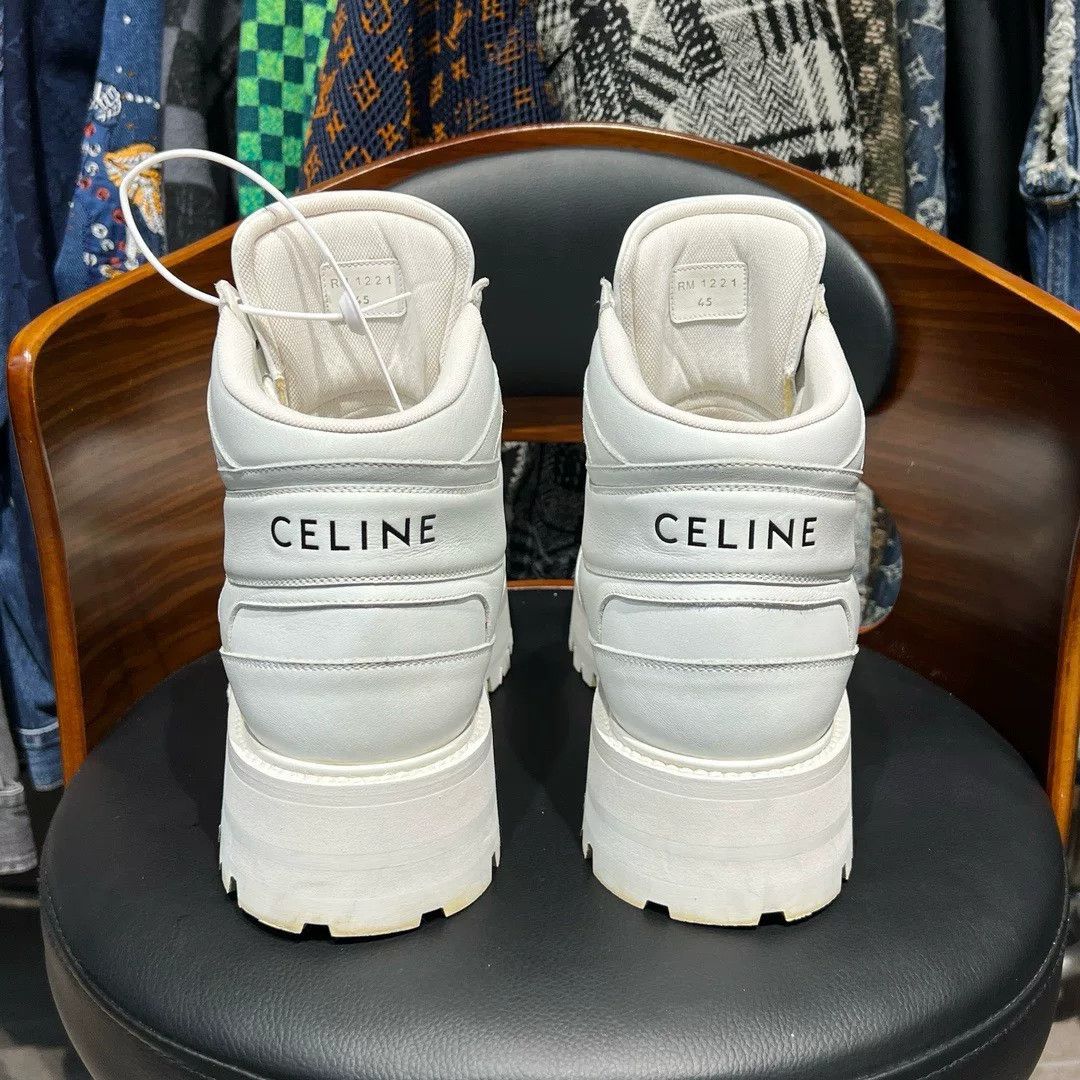 Celine Celine Leather Hitop Sneakers 45 Men Size US 11.5 / EU 44-45 - 3 Thumbnail