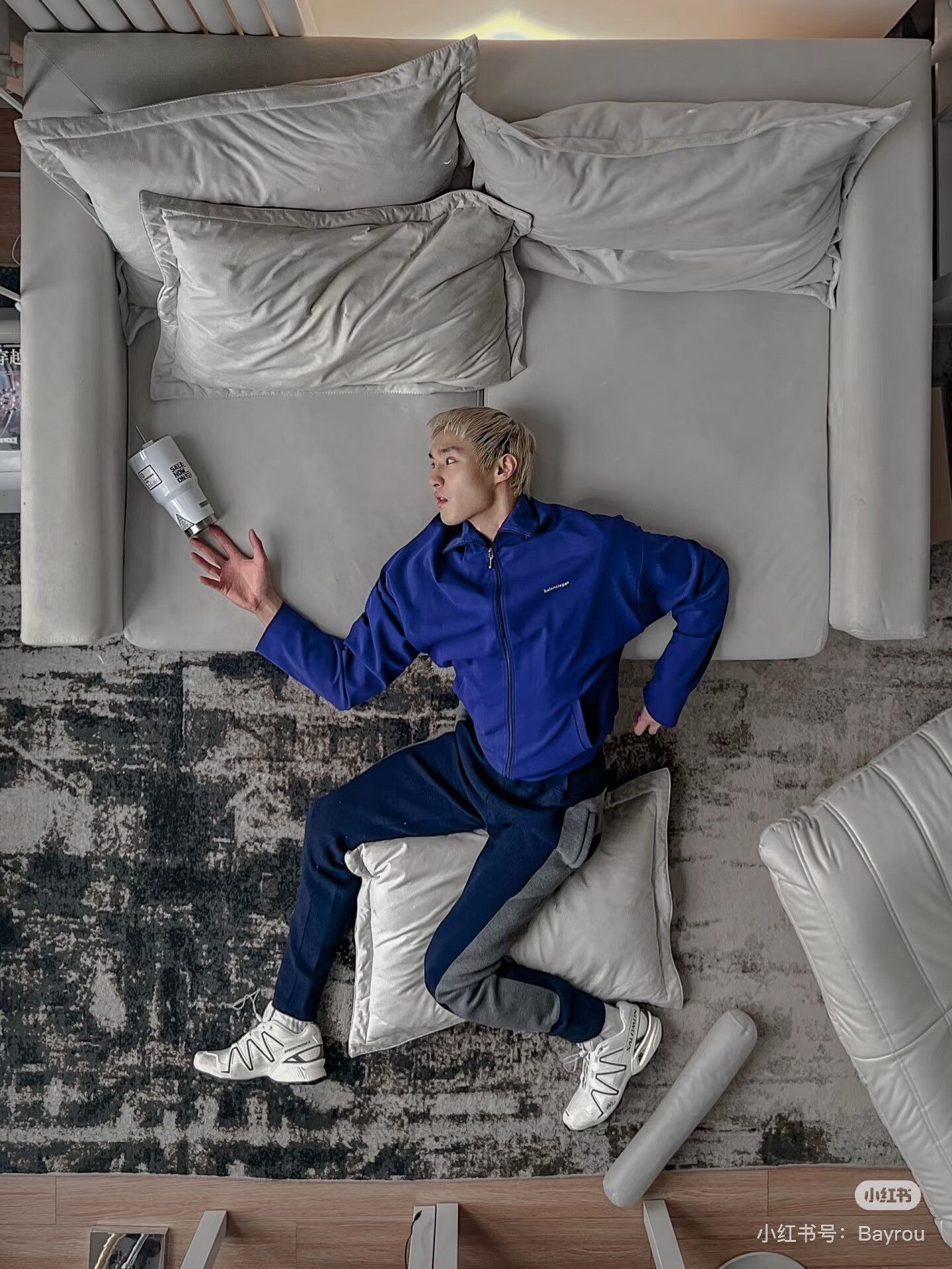 Balenciaga Balenciaga Purple Light Jacket 46 Men Size US L / EU 52-54 / 3 - 5 Thumbnail