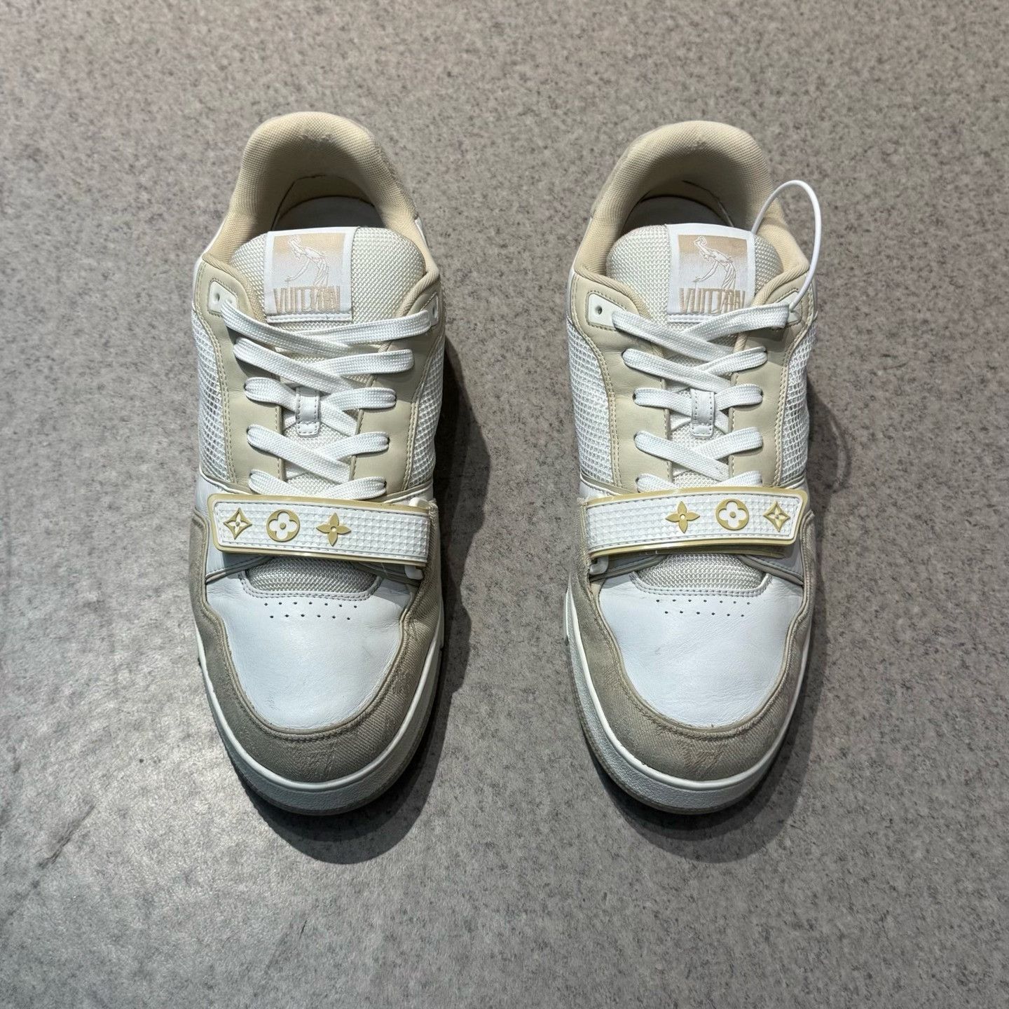 Louis Vuitton Louis Vuitton Training Beige Lowtop Sneakers 44 Men Size US 10.5 / EU 43-44 - 5 Thumbnail