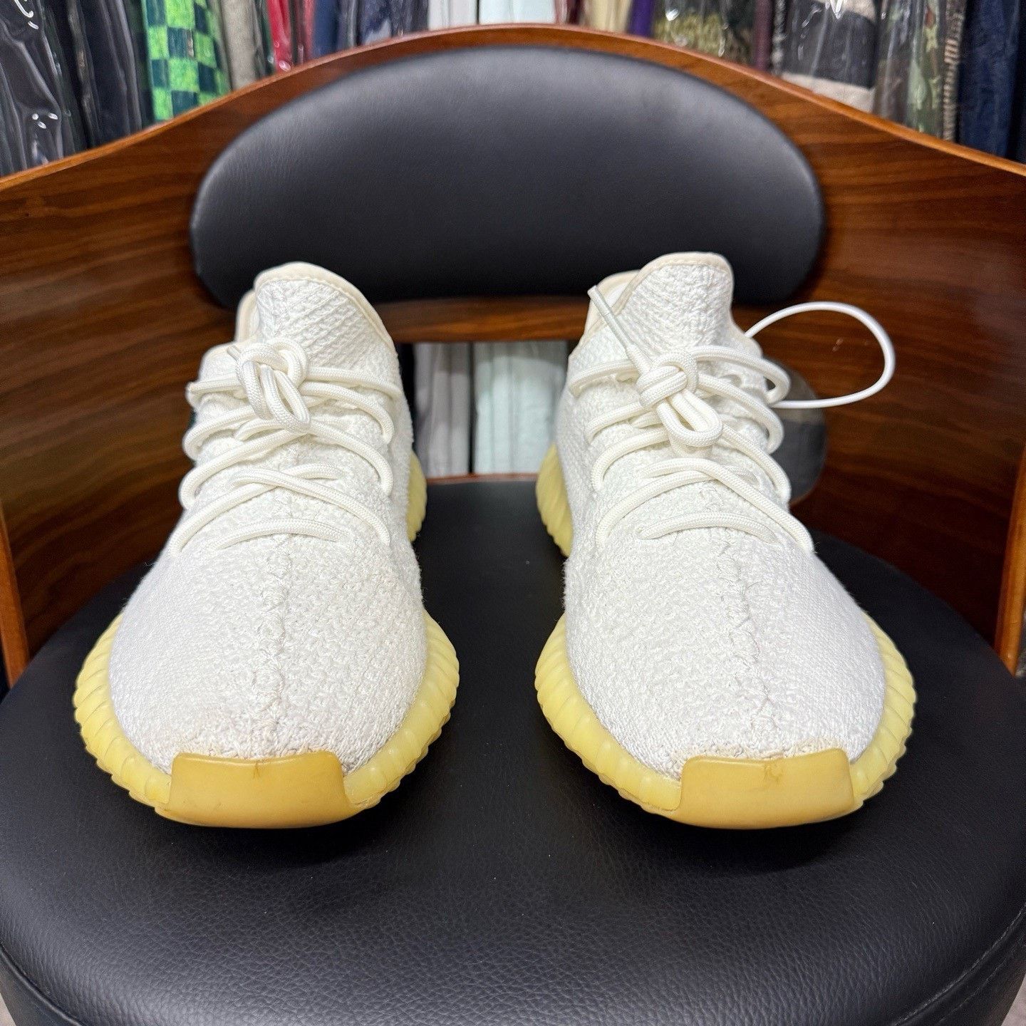 Adidas Adidas YEEZY350 White Lowtop Sneakers 44.5 Men Size US 11 / EU 44 - 2 Thumbnail