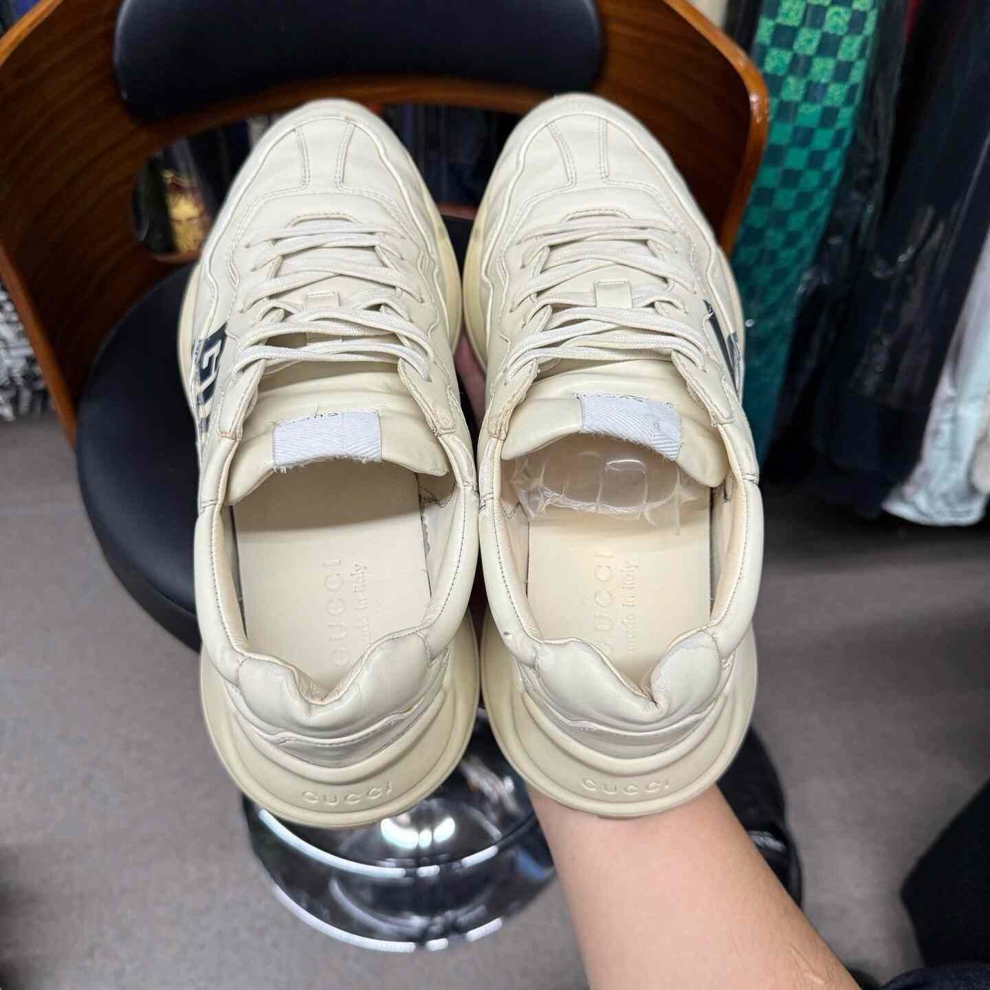 Gucci Gucci White Lowtop Sneakers 25 Men Size US 10 / EU 43 - 8 Thumbnail