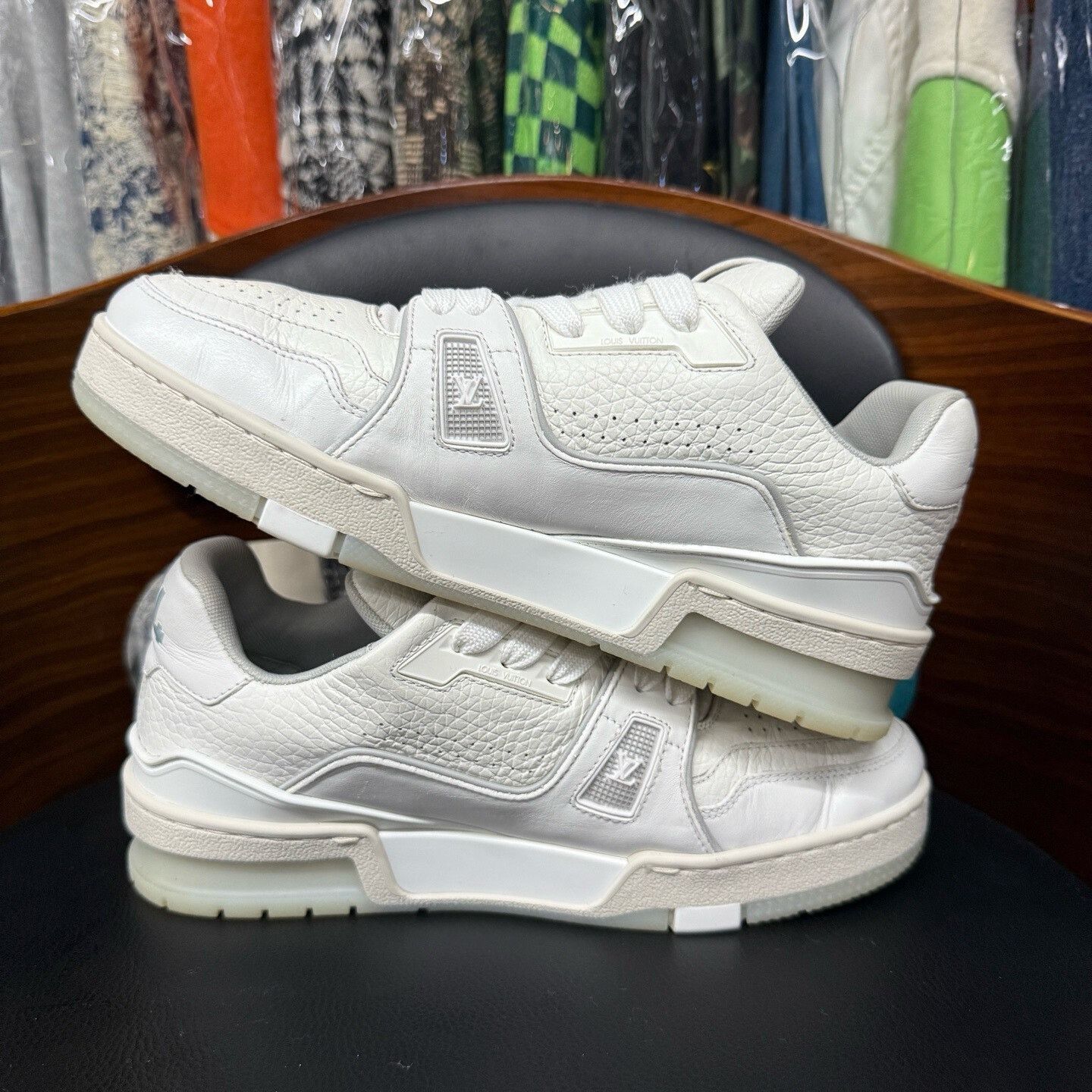 Louis Vuitton Louis Vuitton Training White Lowtop Sneakers 37 Women Size US 6.5 / IT 36.5 - 6 Thumbnail