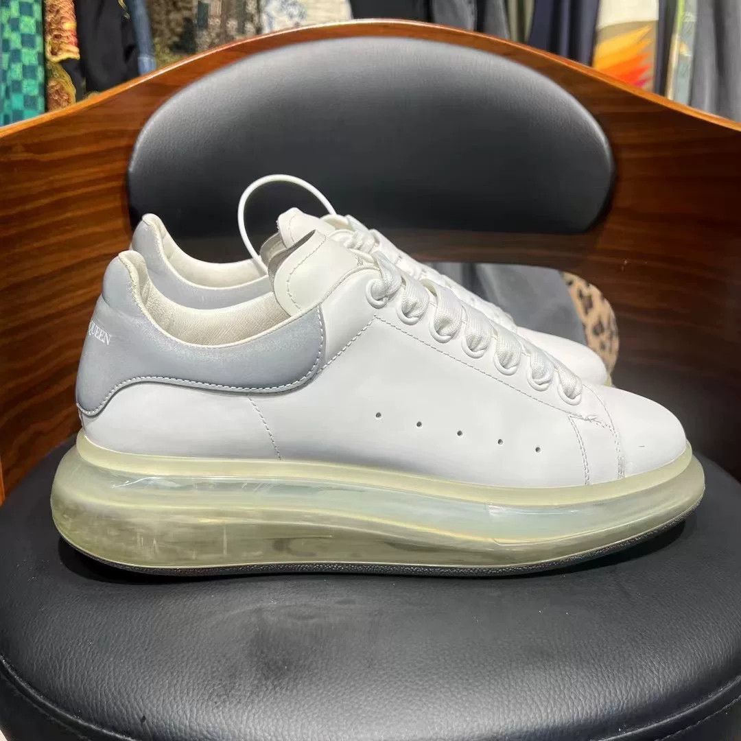 Alexander McQueen Alexander McQueen Clear White Lowtop Sneakers 40 Men Size US 7.5 / EU 40-41 - 5 Thumbnail