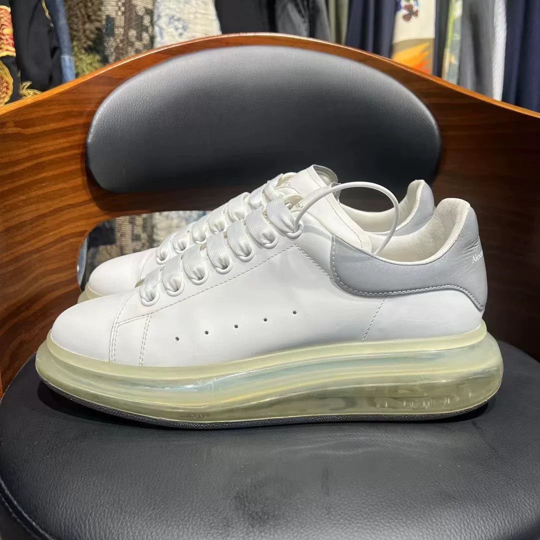 Alexander McQueen Alexander McQueen Clear White Lowtop Sneakers 40 Men Size US 7.5 / EU 40-41 - 4 Thumbnail