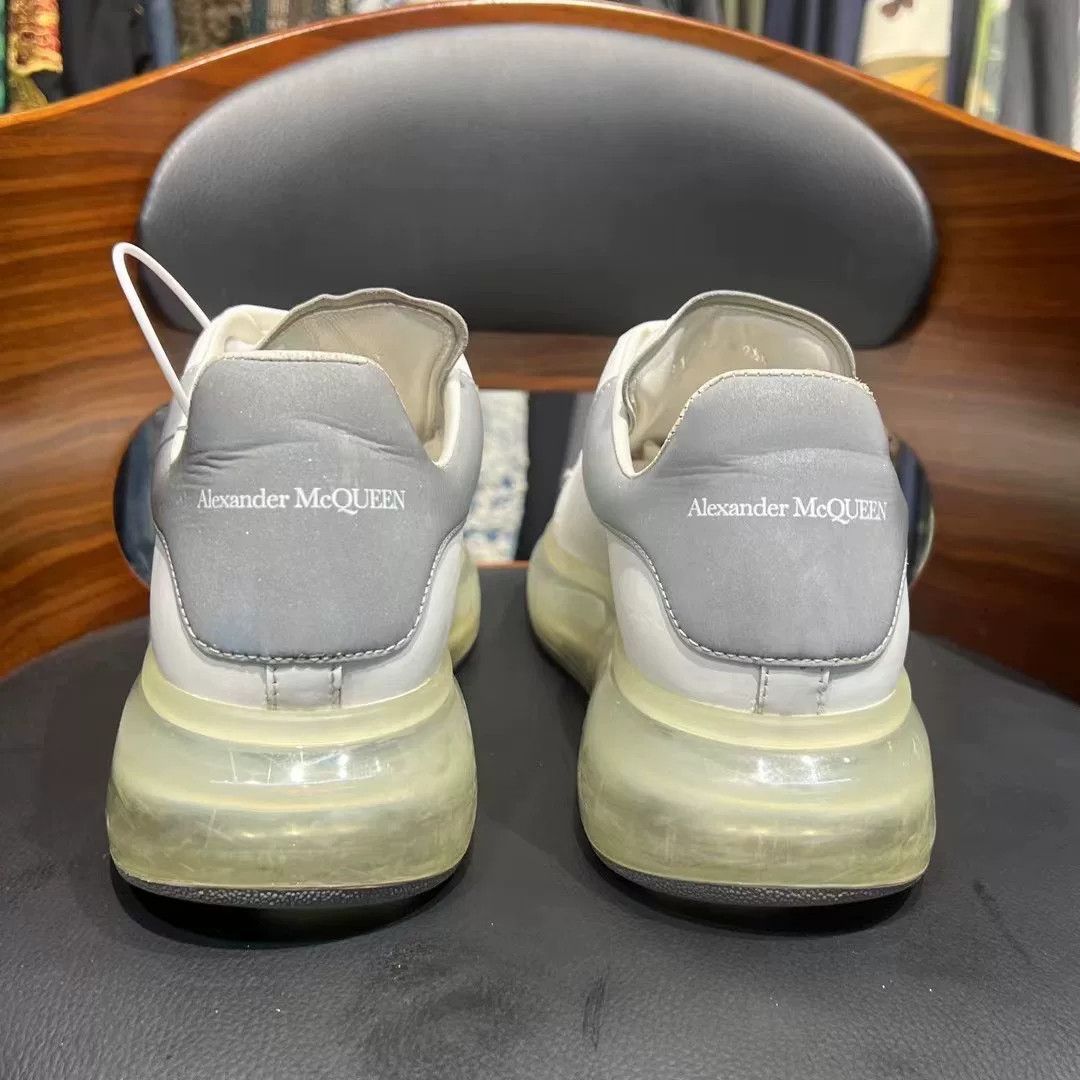 Alexander McQueen Alexander McQueen Clear White Lowtop Sneakers 40 Men Size US 7.5 / EU 40-41 - 3 Thumbnail