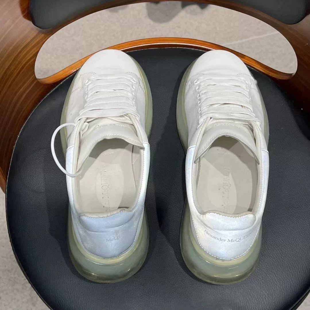 Alexander McQueen Alexander McQueen Clear White Lowtop Sneakers 40 Men Size US 7.5 / EU 40-41 - 7 Thumbnail
