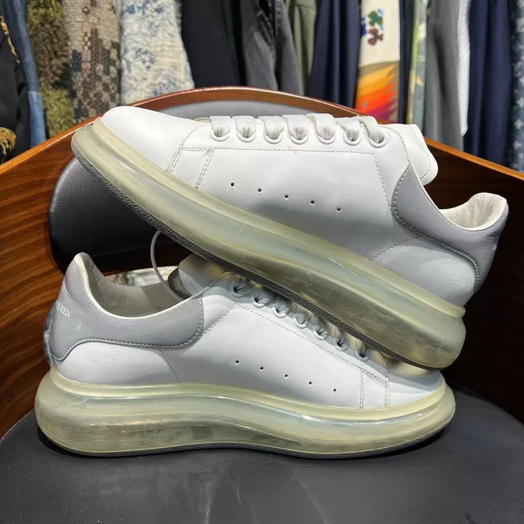 Alexander McQueen Alexander McQueen Clear White Lowtop Sneakers 40 Men Size US 7.5 / EU 40-41 - 6 Thumbnail