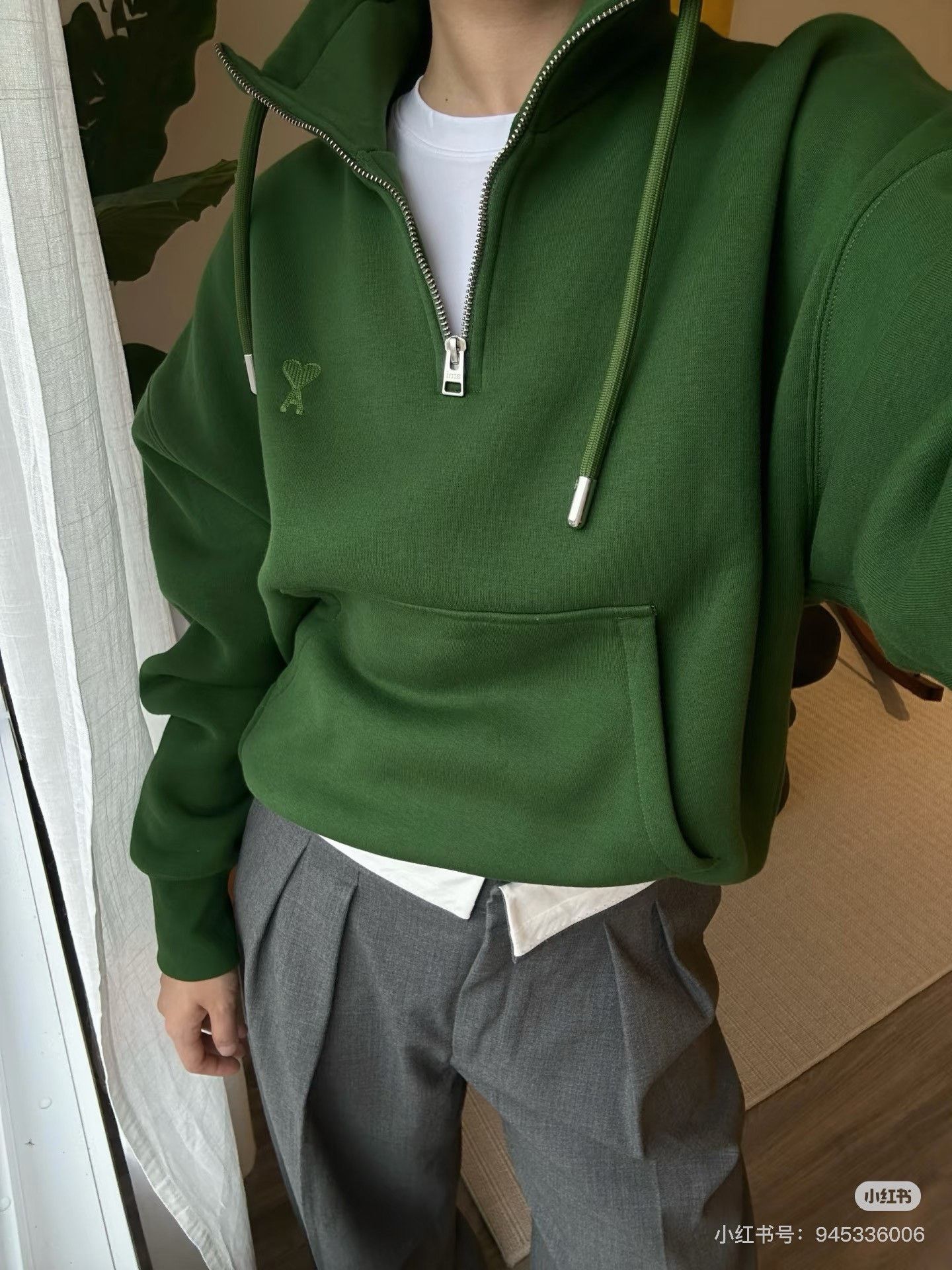 AMI Ami Green Hoodie S Men Size US S / EU 44-46 / 1 - 7 Thumbnail