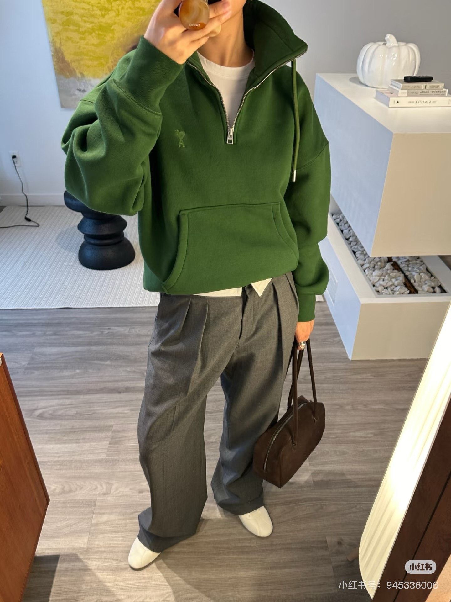 AMI Ami Green Hoodie S Men Size US S / EU 44-46 / 1 - 6 Thumbnail